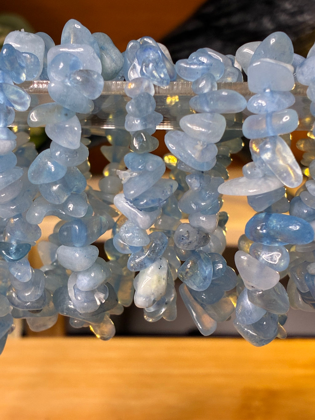 Aquamarine Chip Bracelets