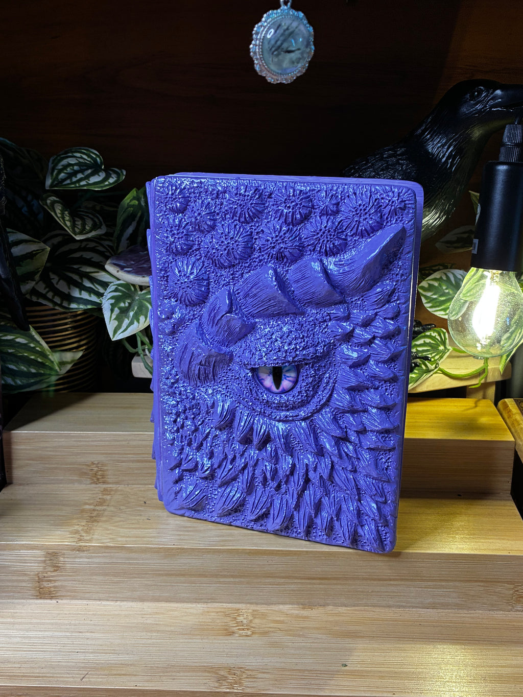 🐉 Amethyst Dragon Scale Hardcover Notebook