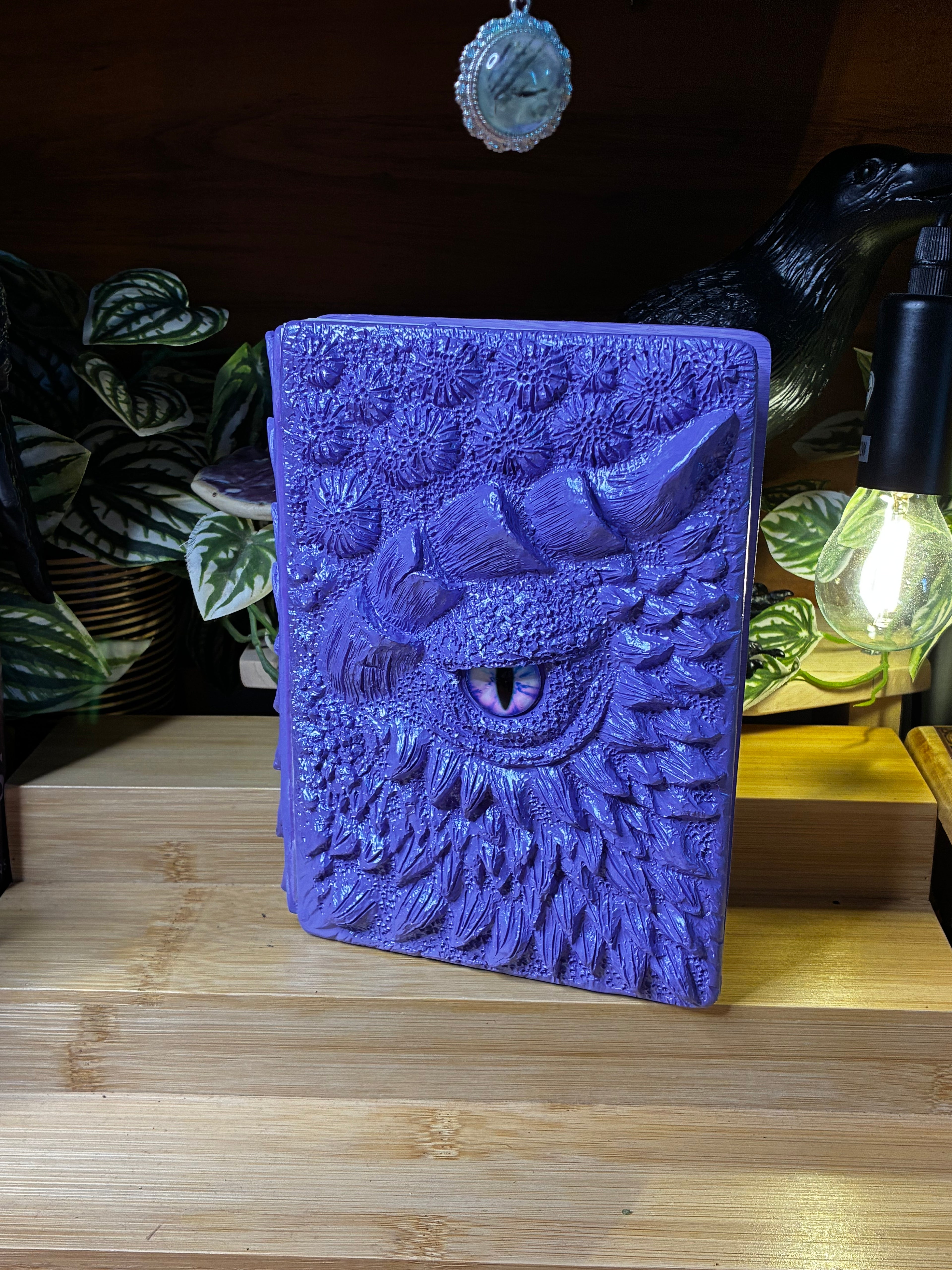 🐉 Amethyst Dragon Scale Hardcover Notebook