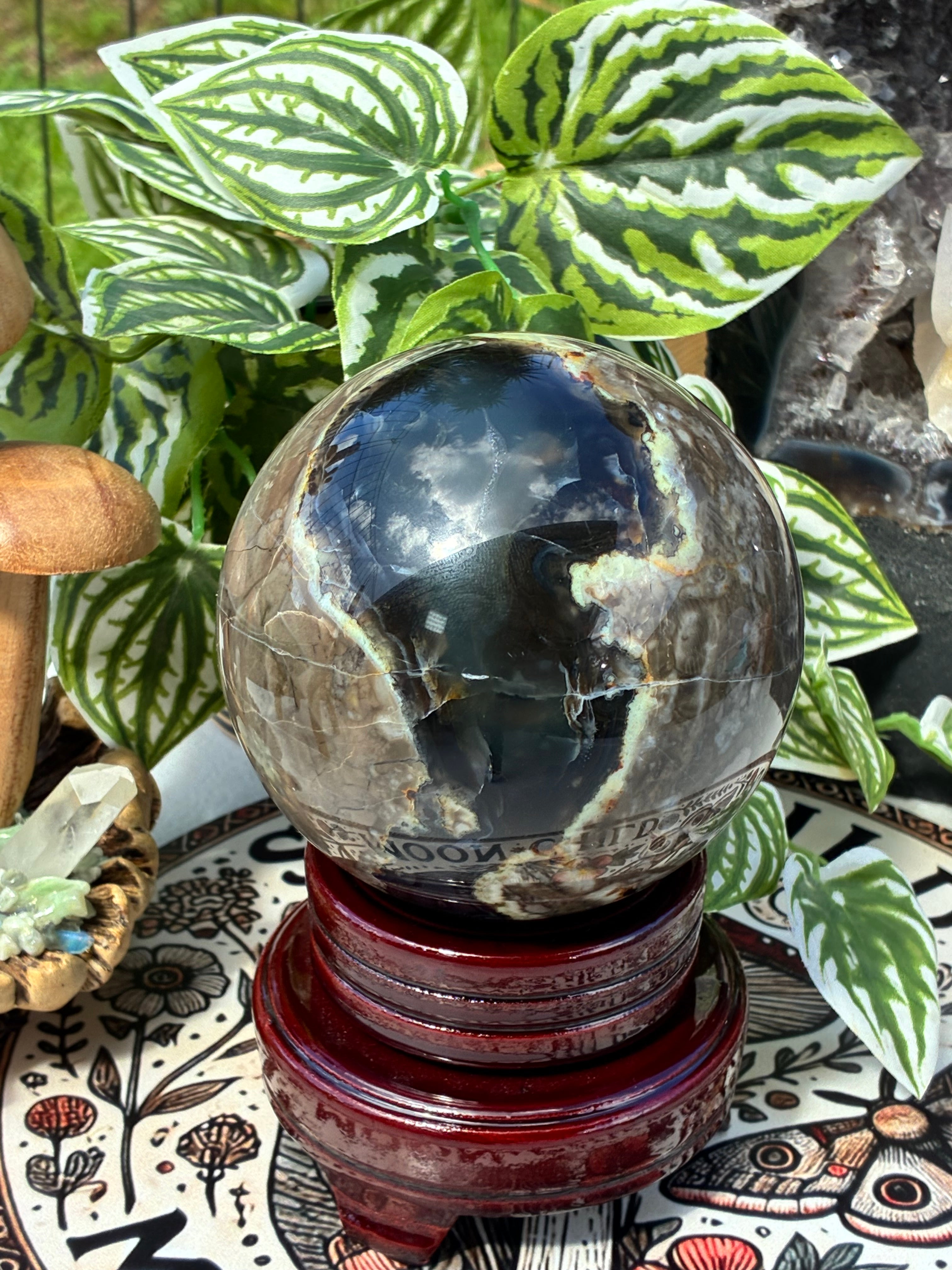 Volcano Agate Sphere