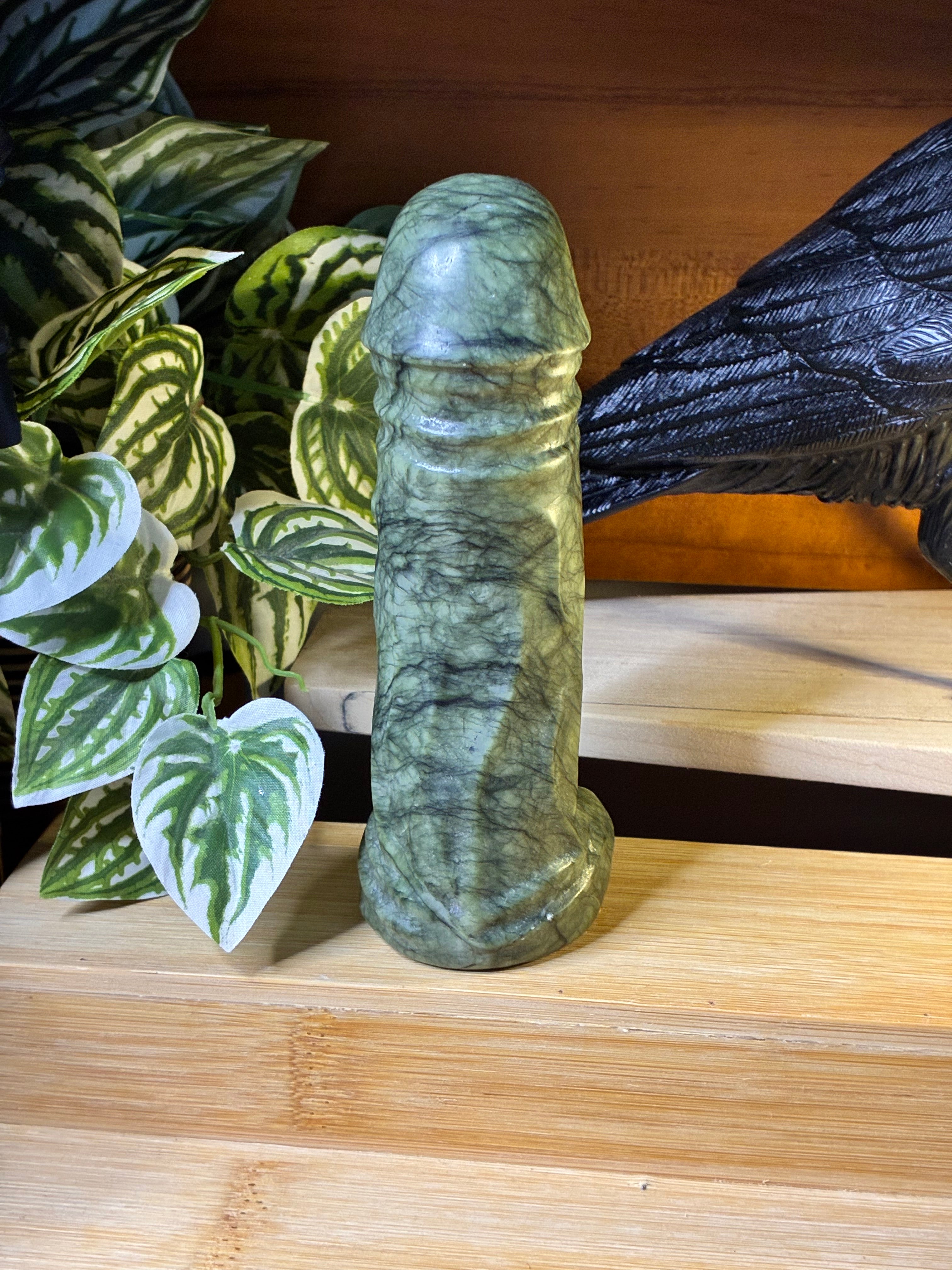 Green Jade Ding Ding Carvings