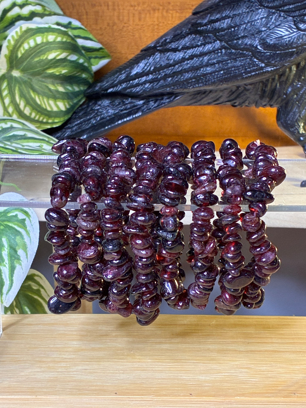 Garnet Chip Bracelets
