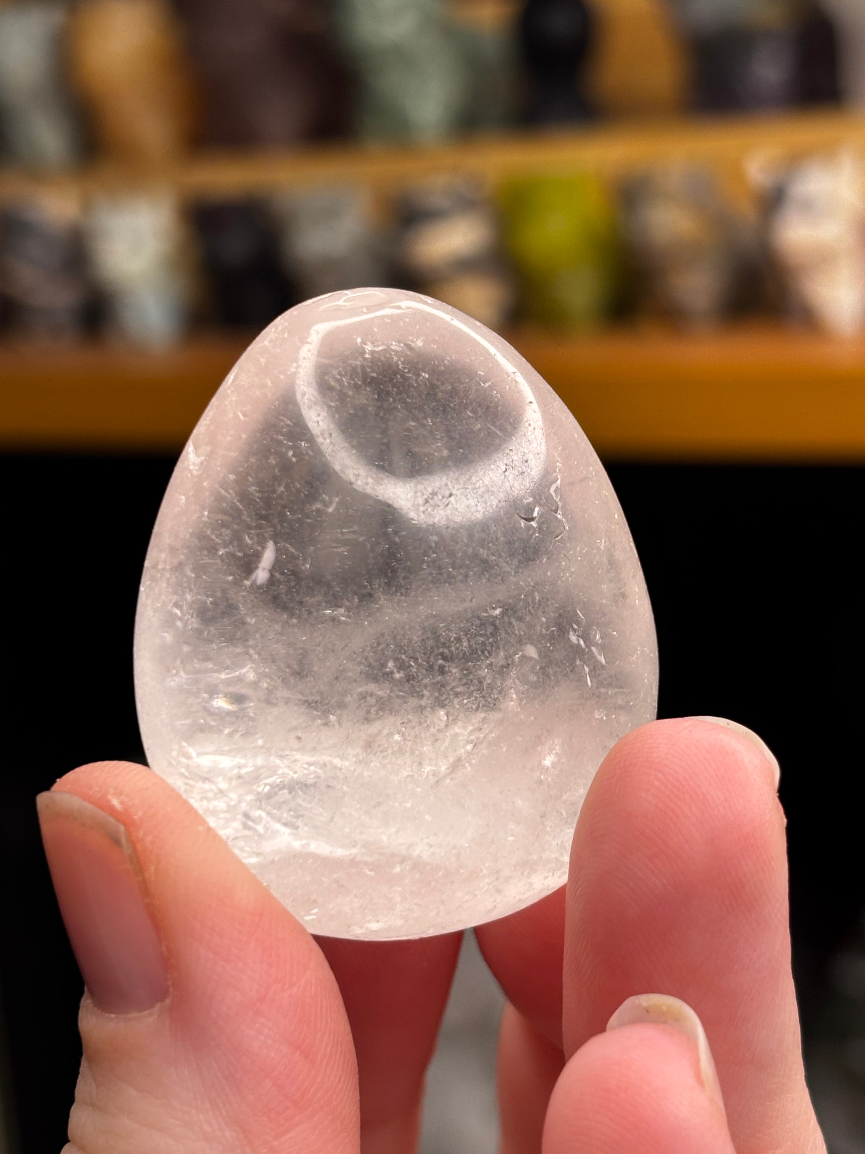 Clear Quartz Eggs