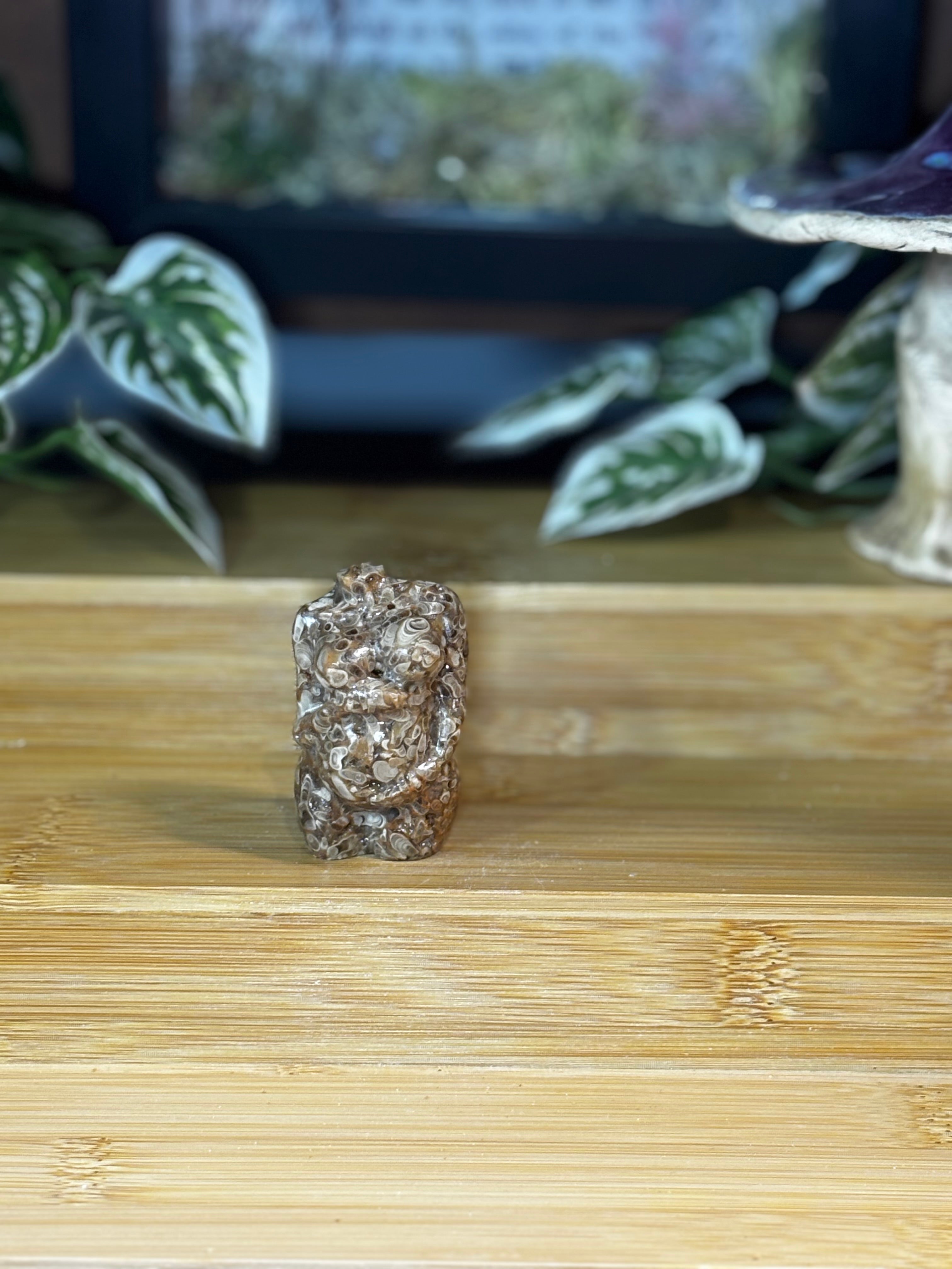 Amber Calcite Fertility Goddess Body