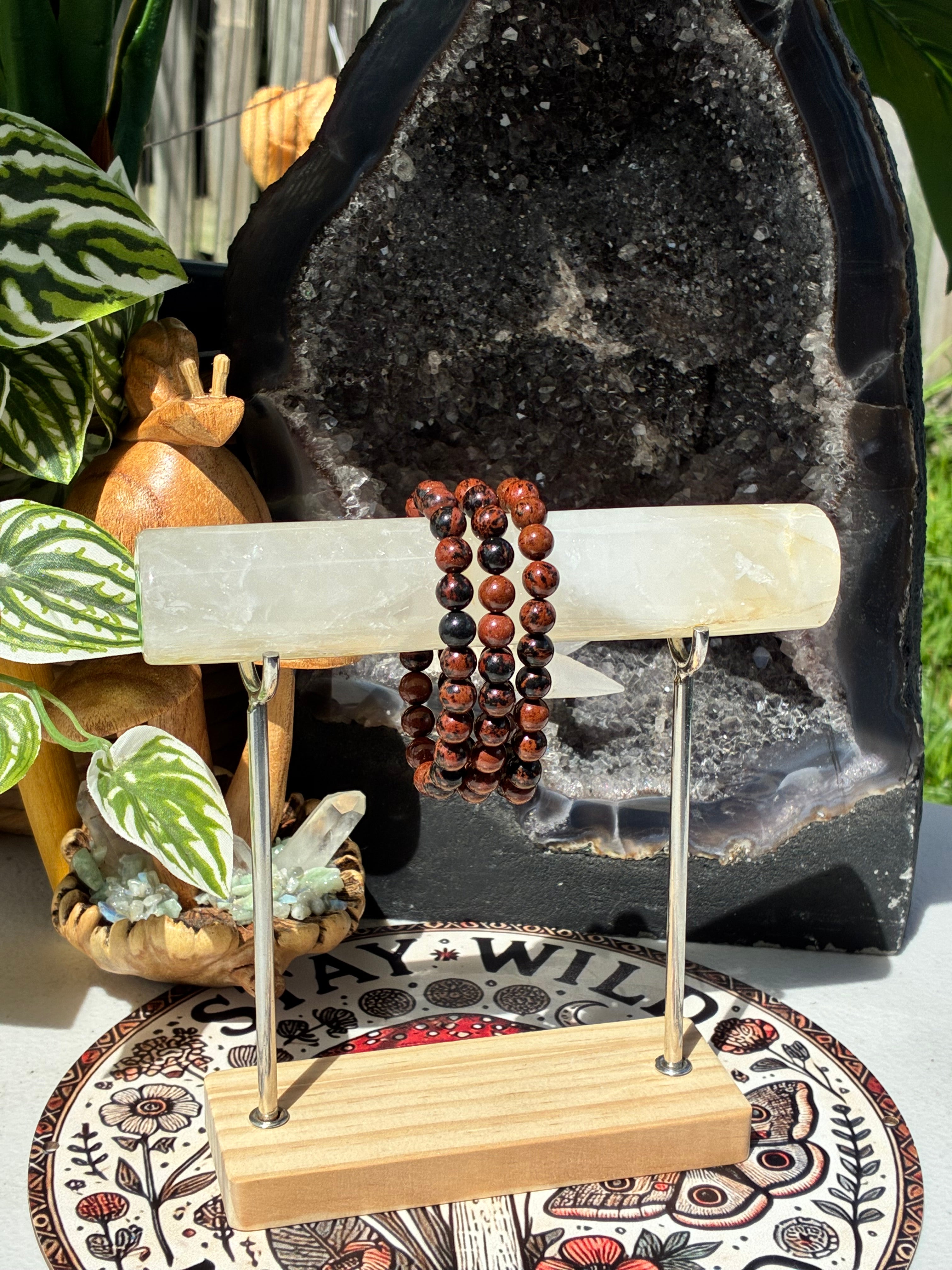 8mm Mahogany Obsidian Bracelet