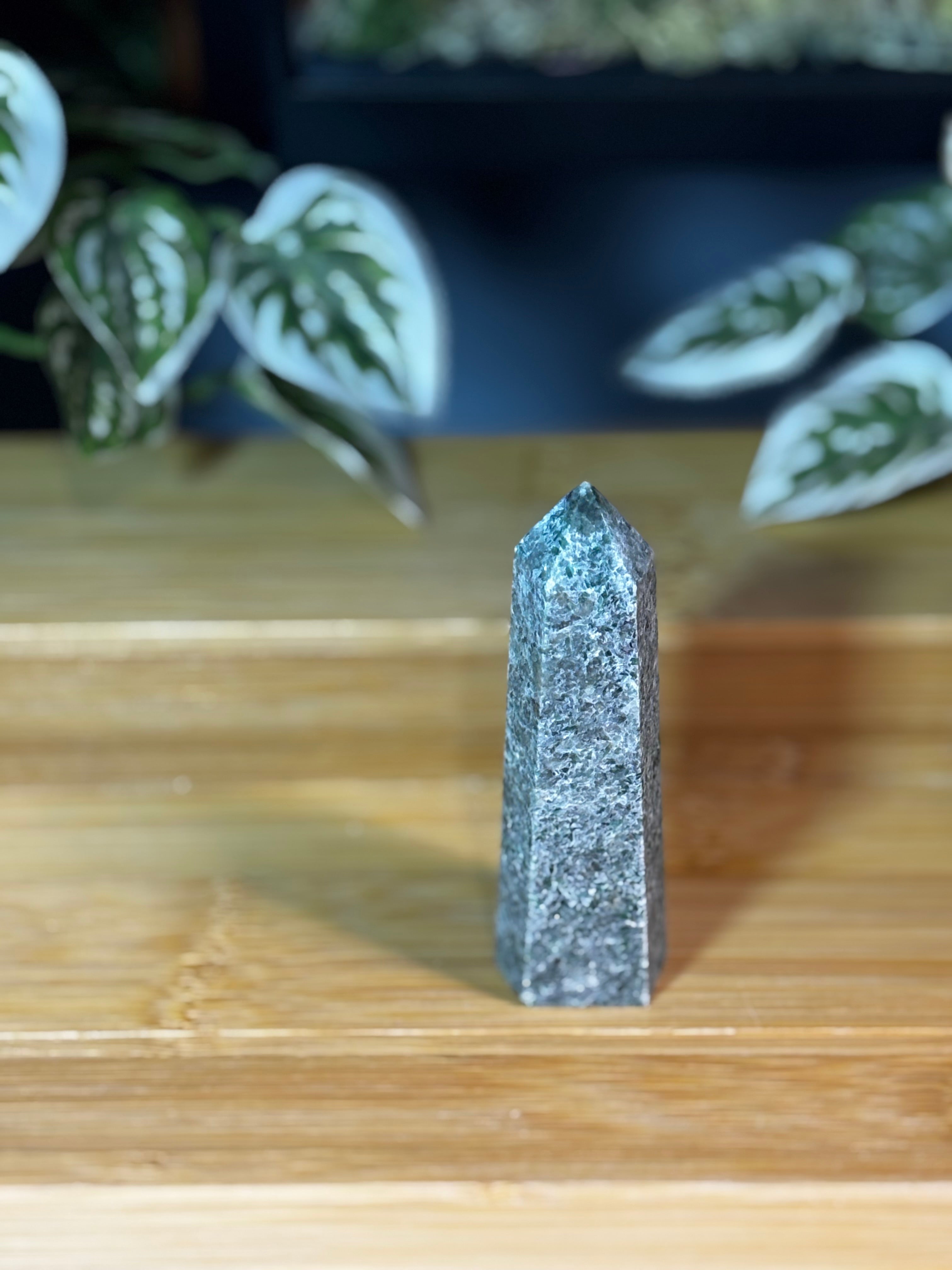 Green Kyanite Point 1