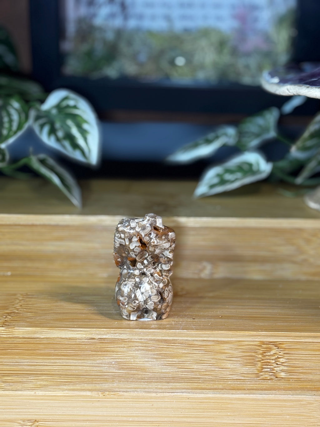 Amber Calcite Fertility Goddess Body