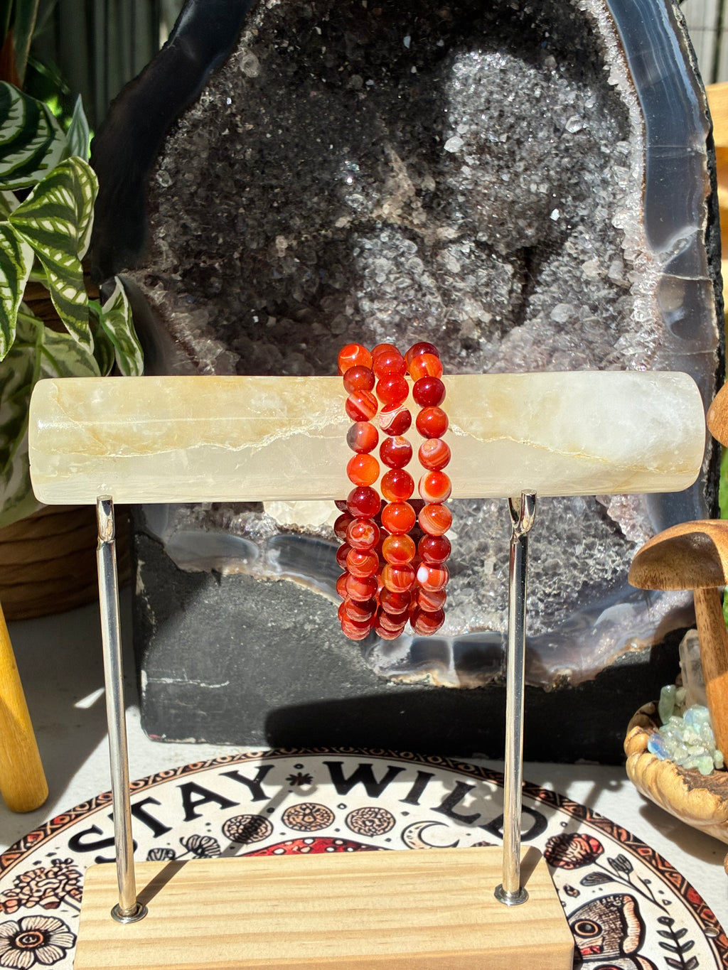 8mm Red Sardonyx Bracelet
