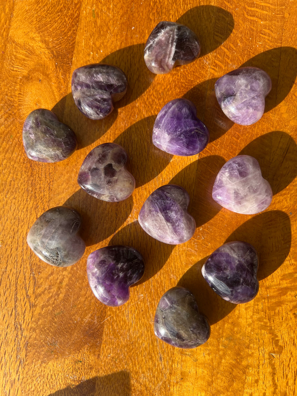 Dream Amethyst Hearts