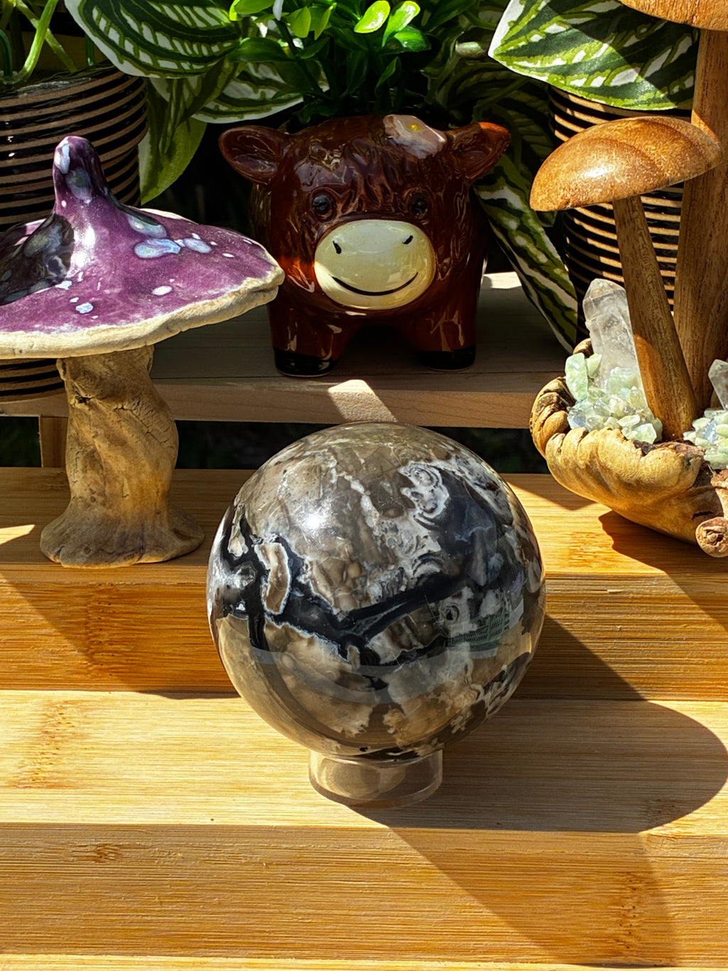 Volcano Agate Larger Sphere