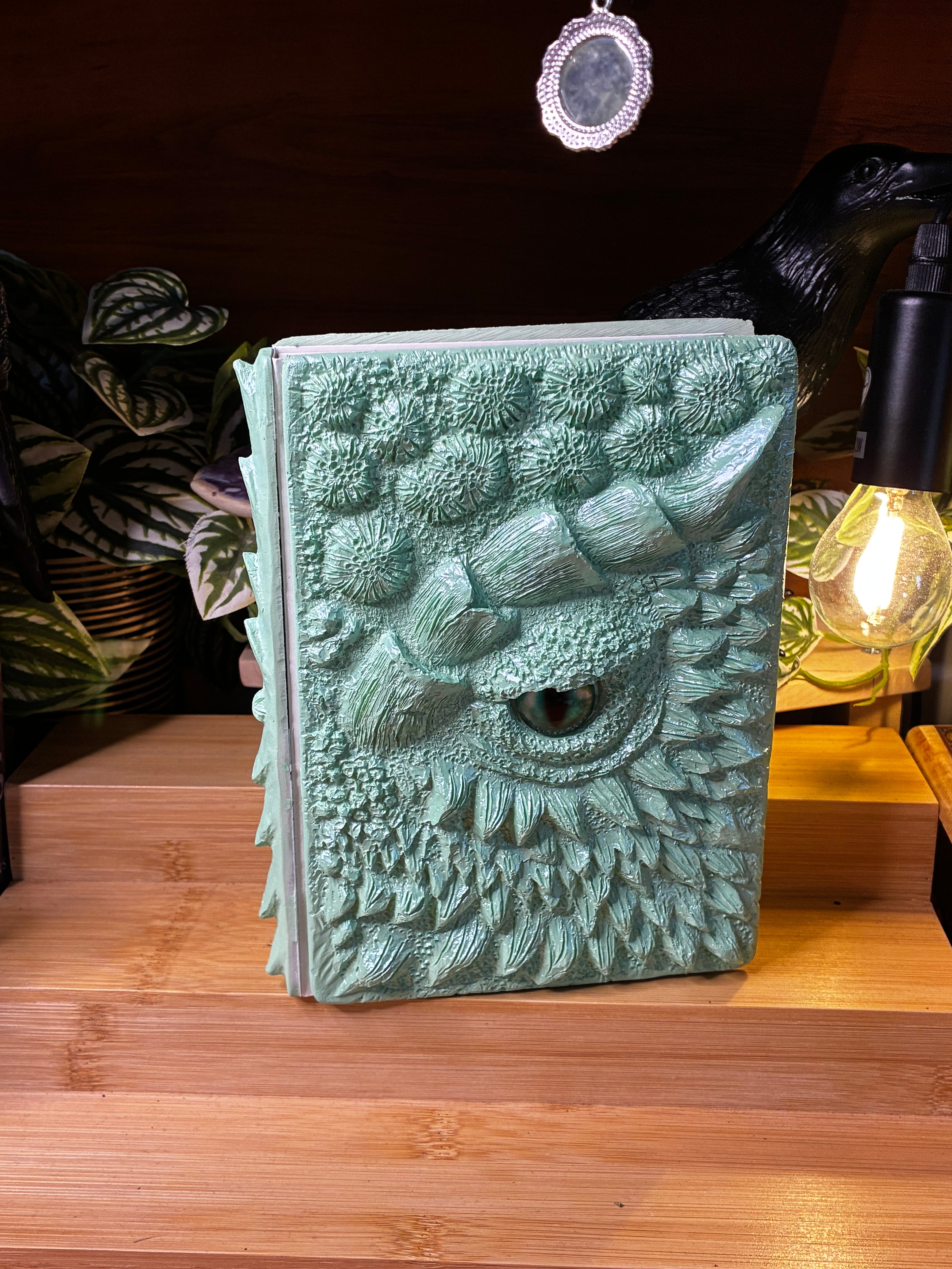 🐉 Verdant Dragon Scale Hardcover Notebook