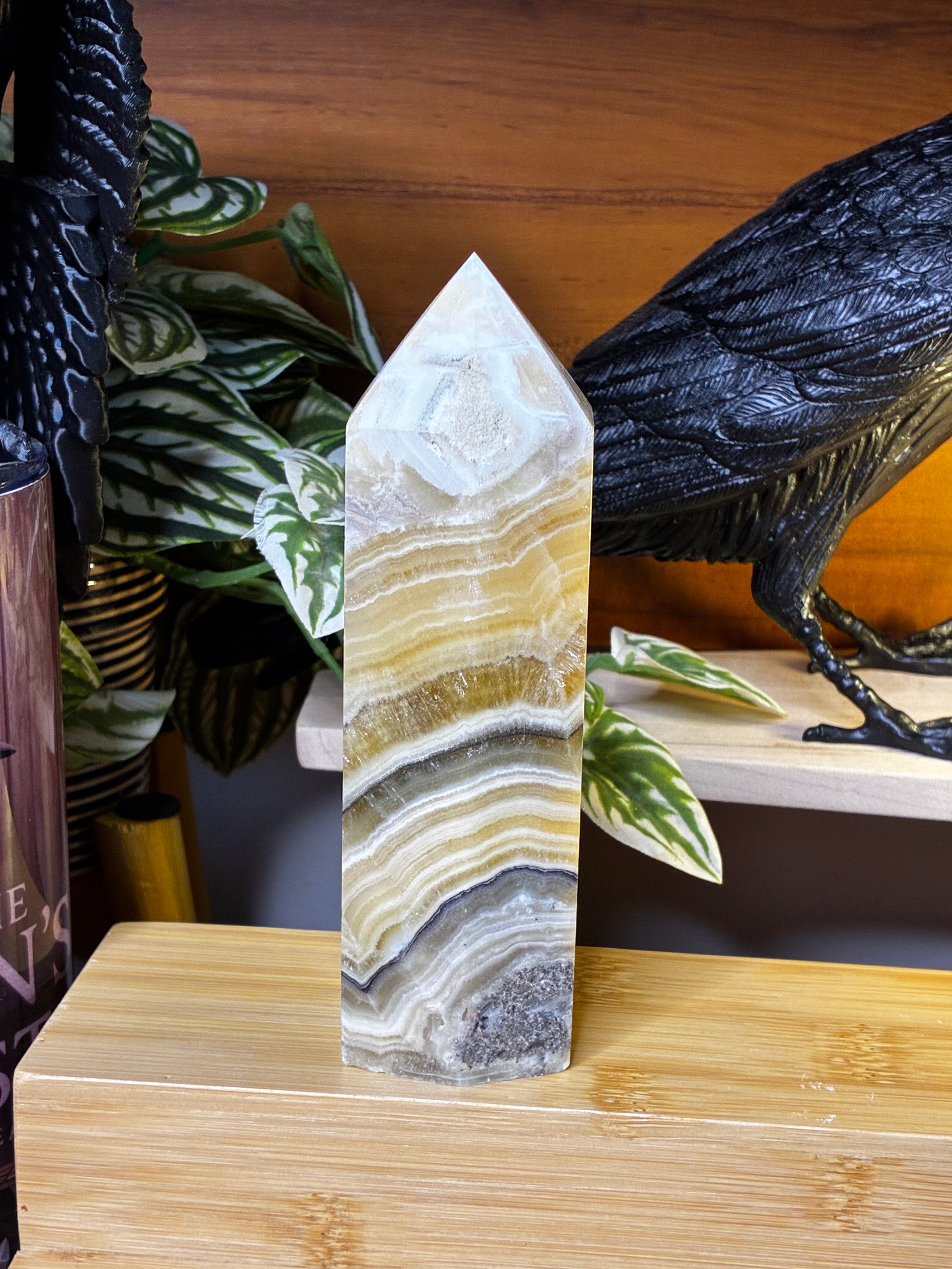 Dendritic Banded Calcite Tower