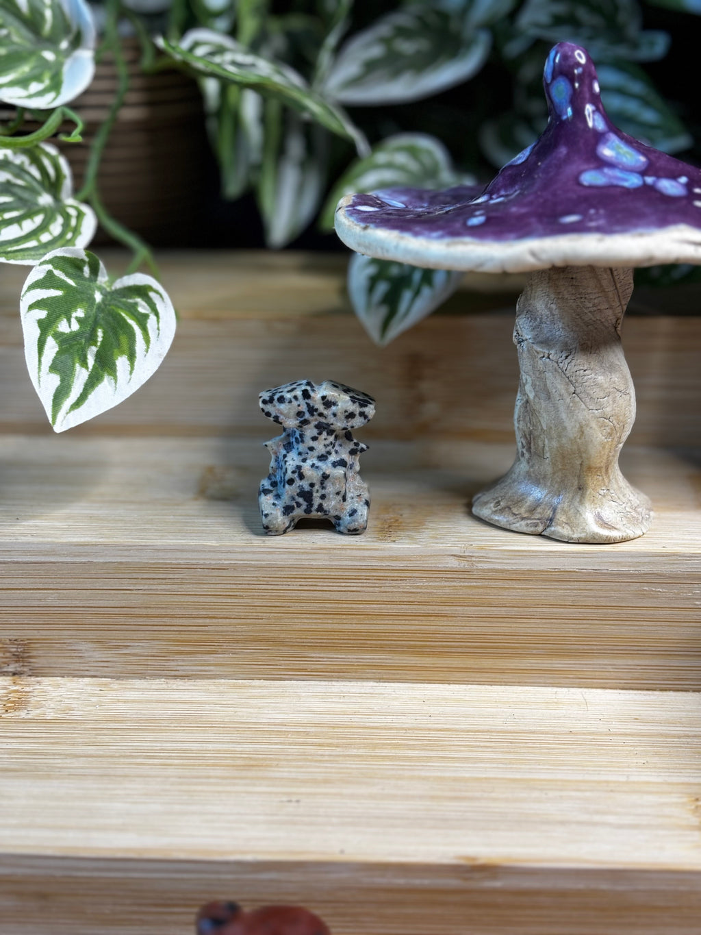 Dalmatian Jasper ‘Wall-e’ Carving