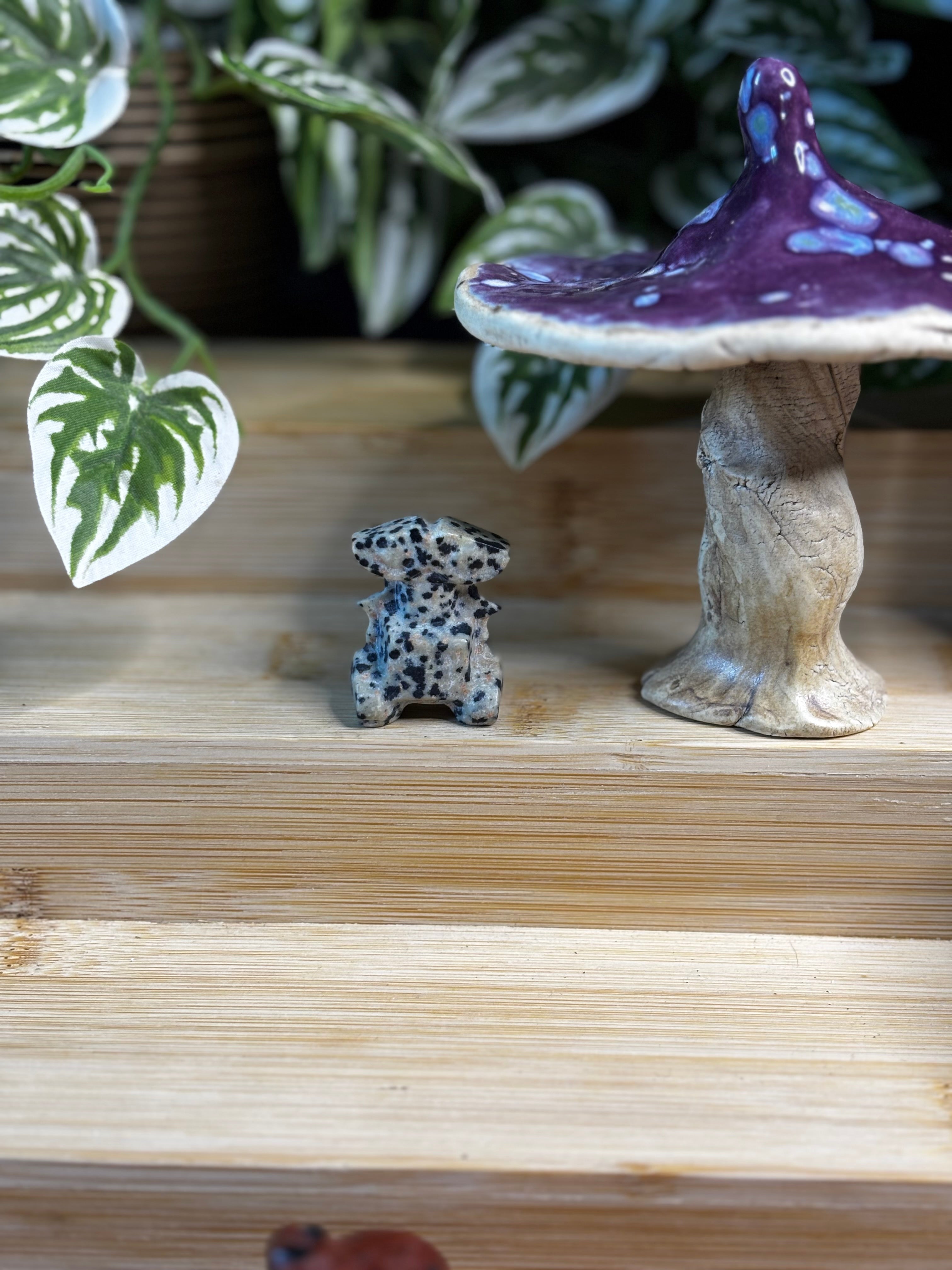 Dalmatian Jasper ‘Wall-e’ Carving