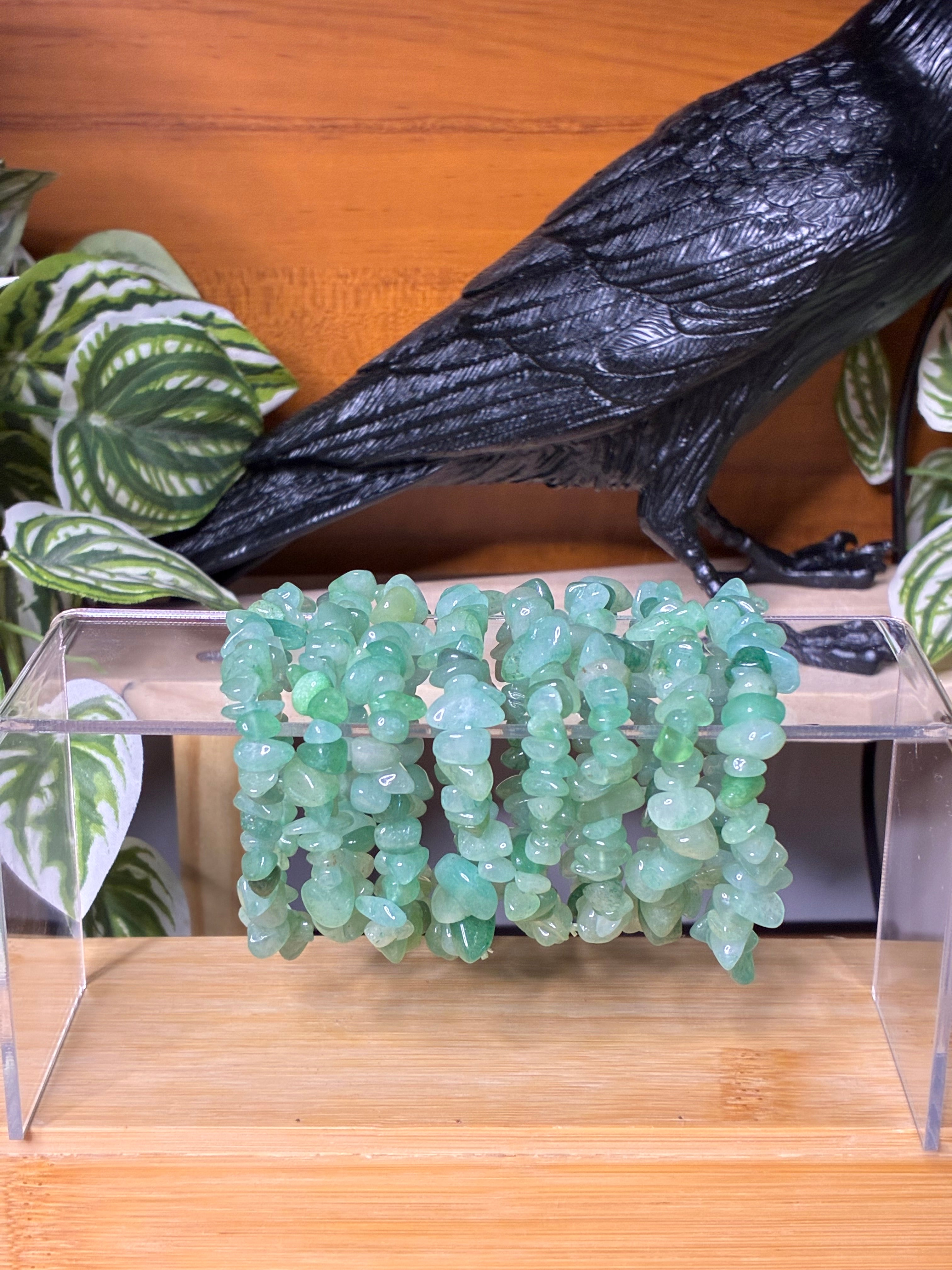 Green Aventurine Chip Bracelets