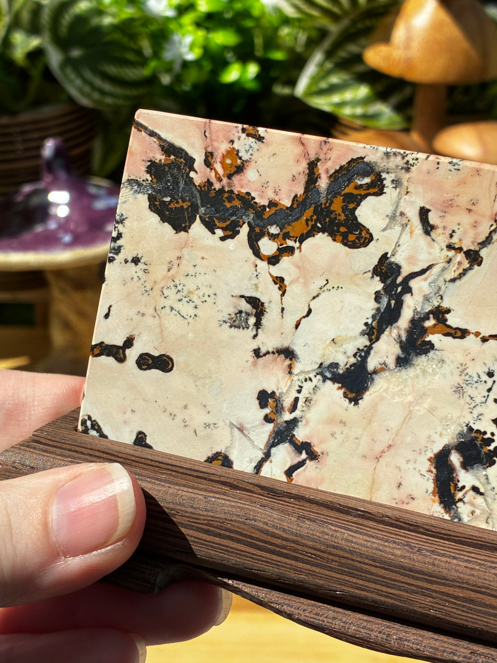 Picture Jasper Slab on Stand