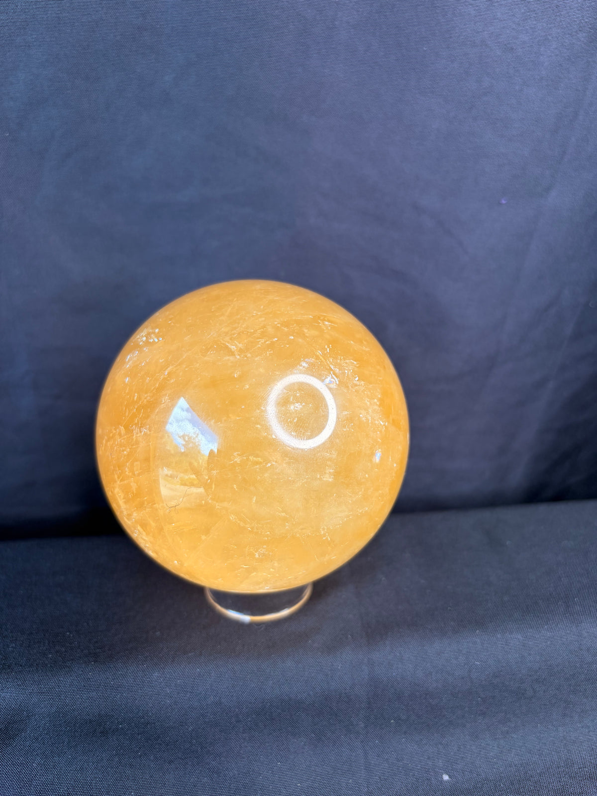Honey Optical Calcite Sphere