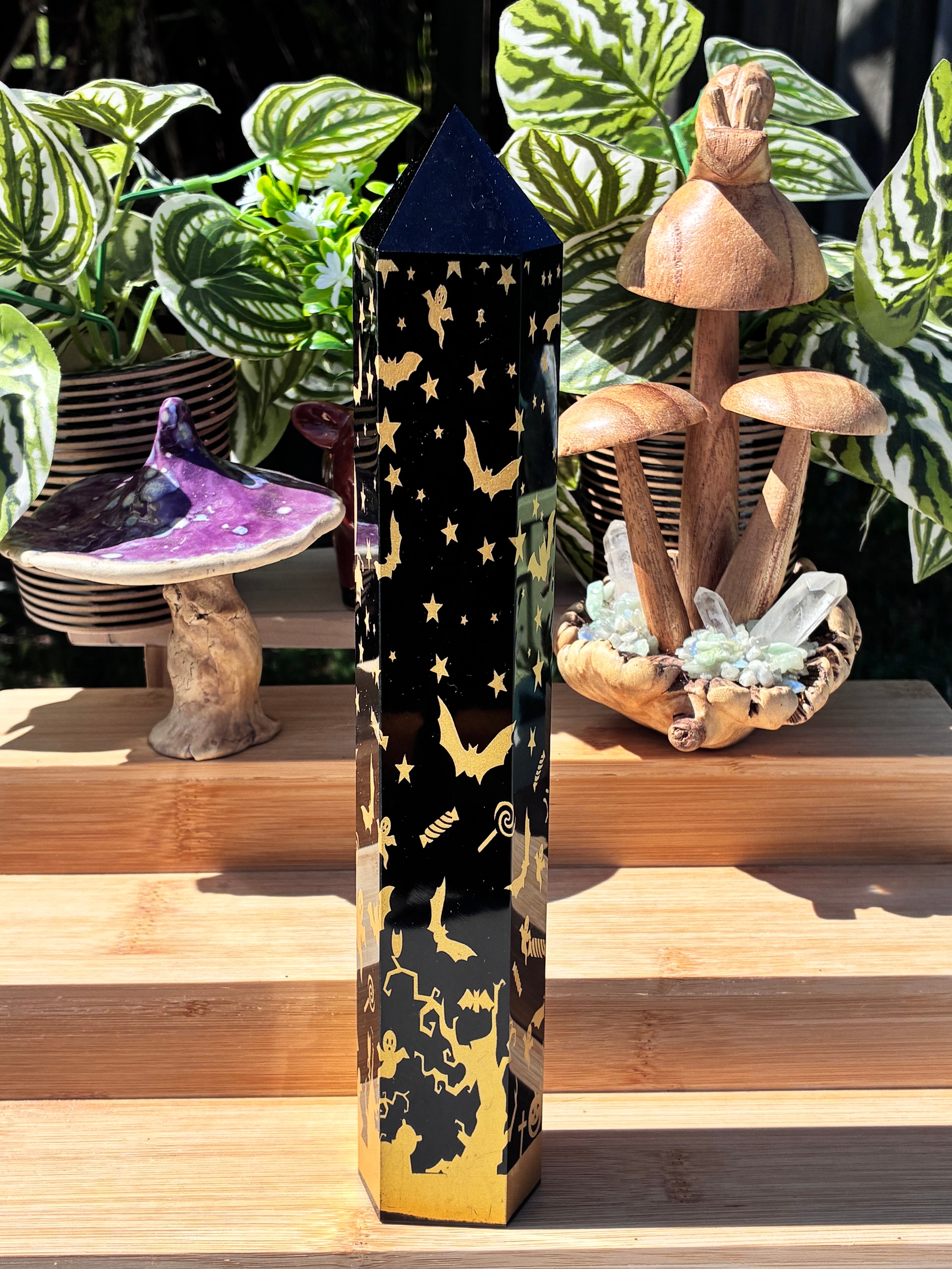 Black Obsidian Halloween Tower