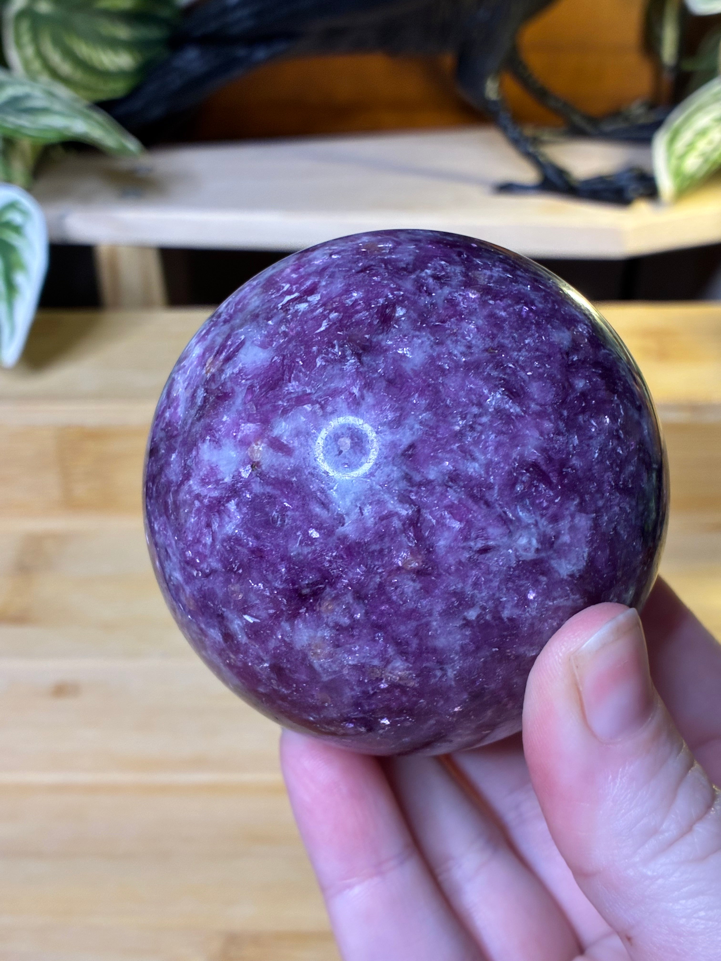 Lepidolite Sphere