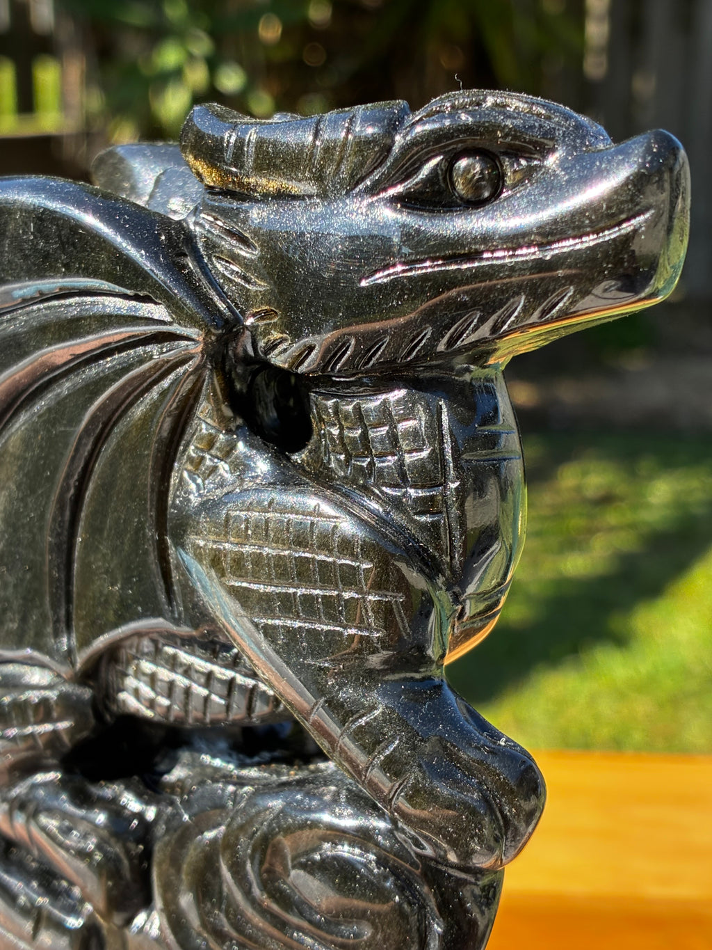 Gold Sheen Obsidian Dragon
