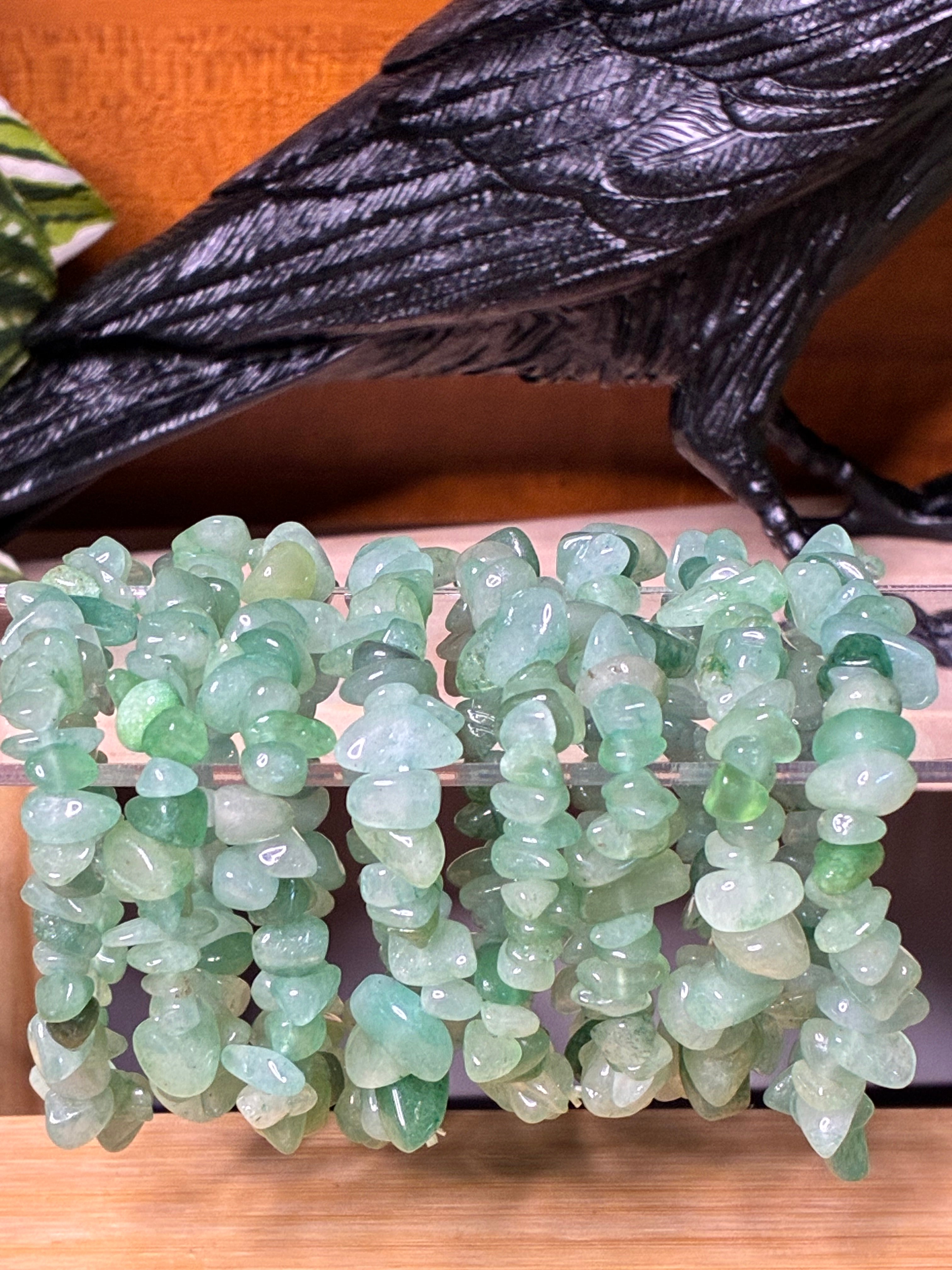 Green Aventurine Chip Bracelets