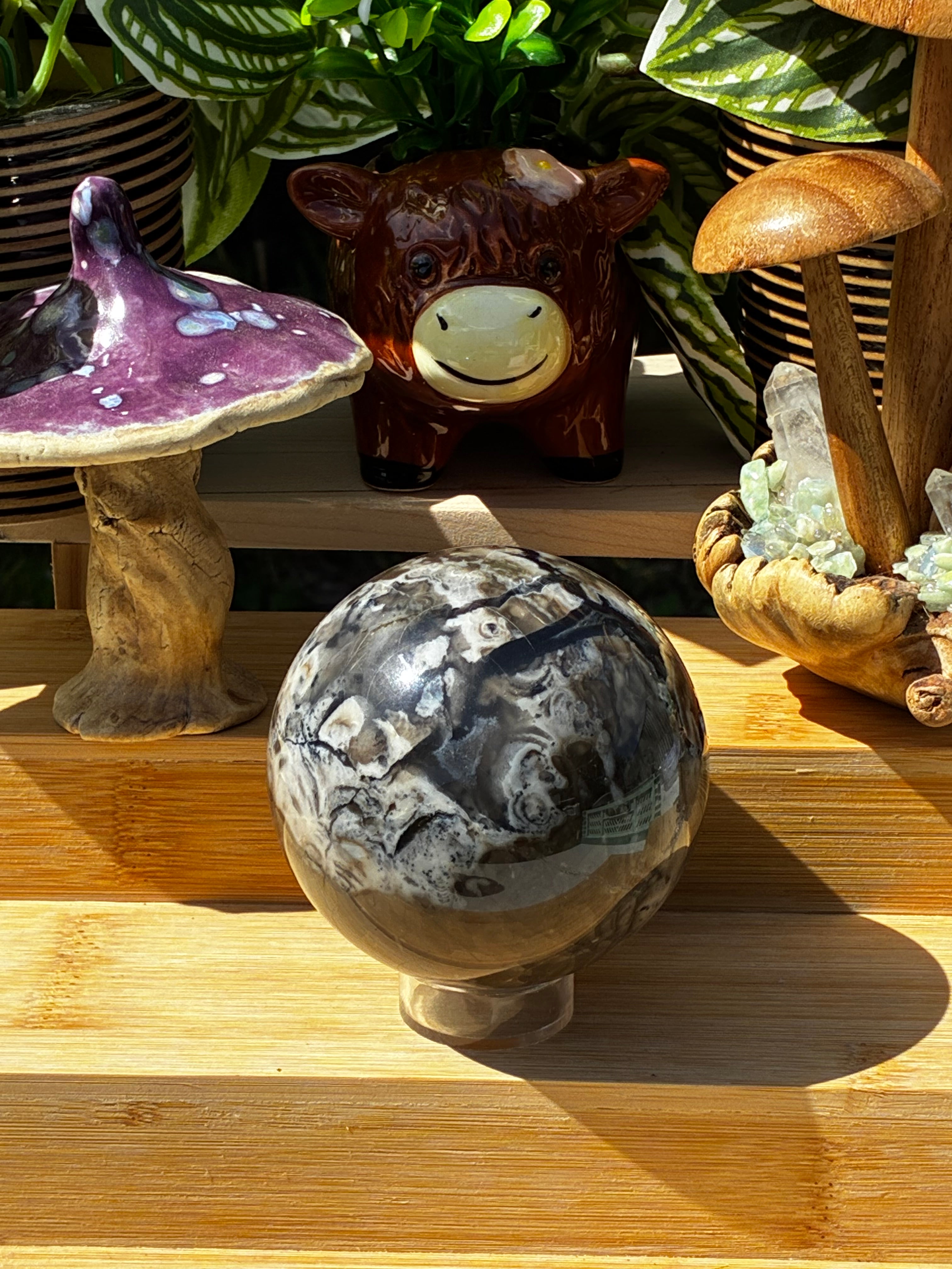 Volcano Agate Larger Sphere