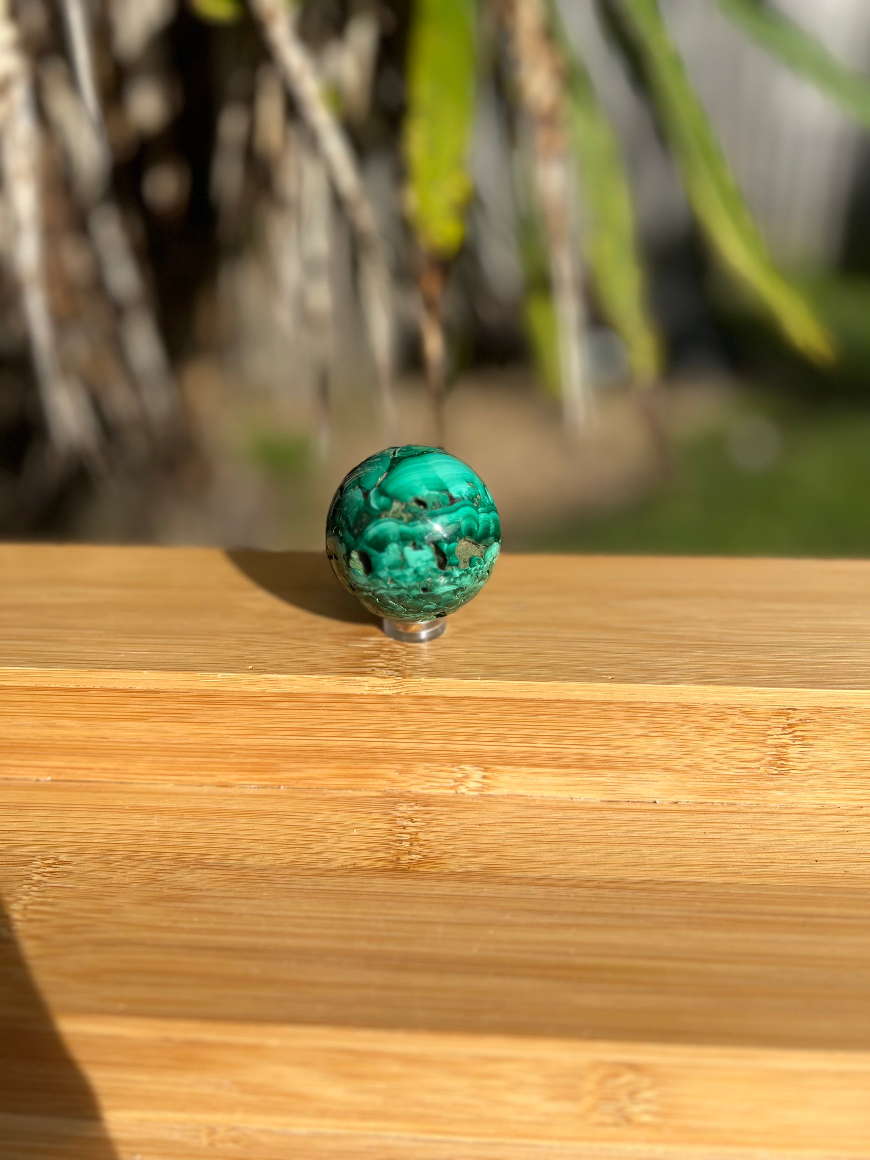 Malachite Sphere 1