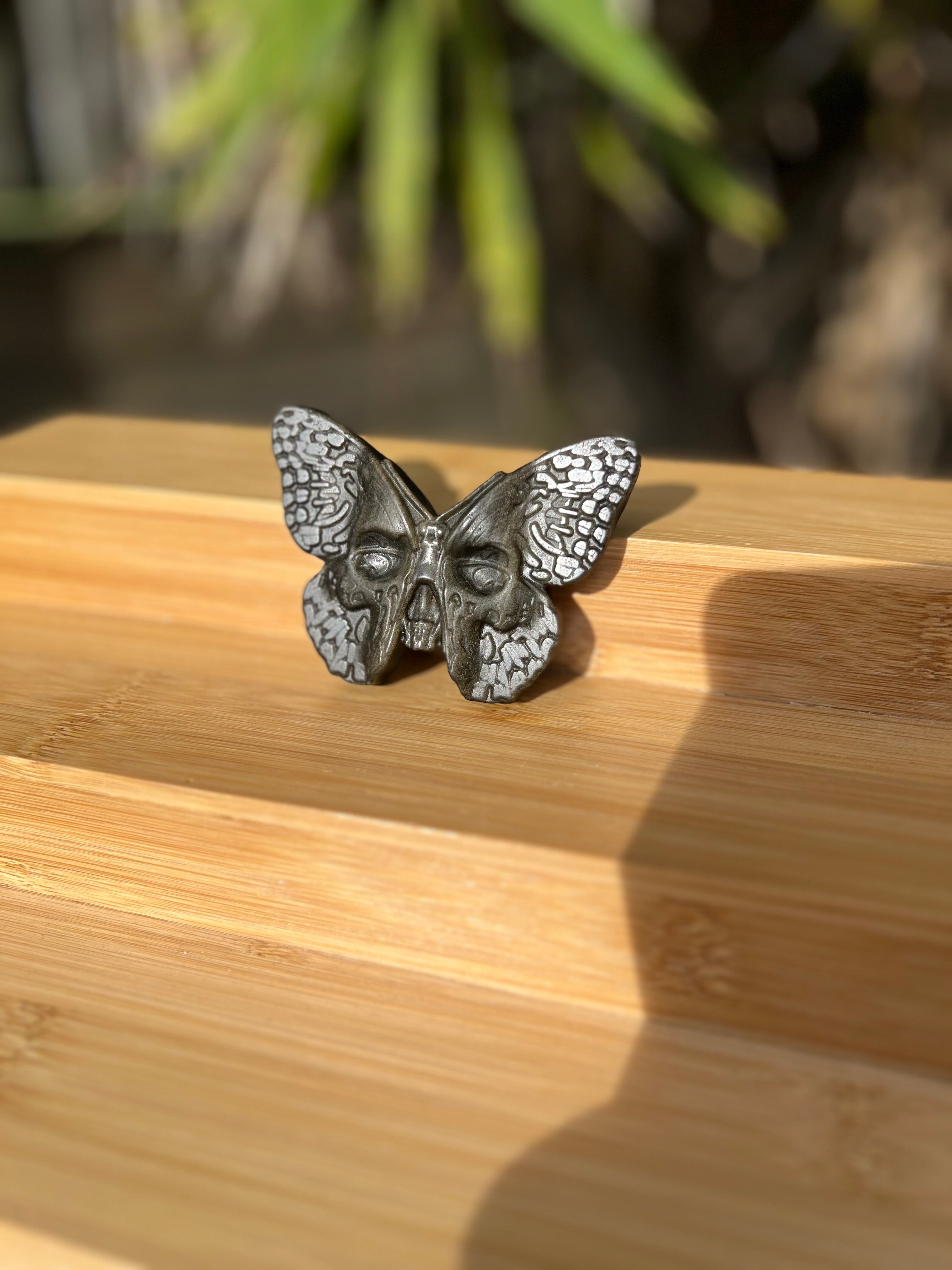 Gold Sheen Obsidian Death Head Moth
