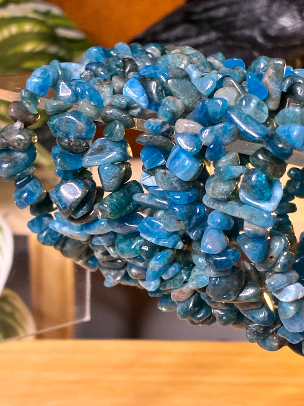 Blue Apatite Chip Bracelets