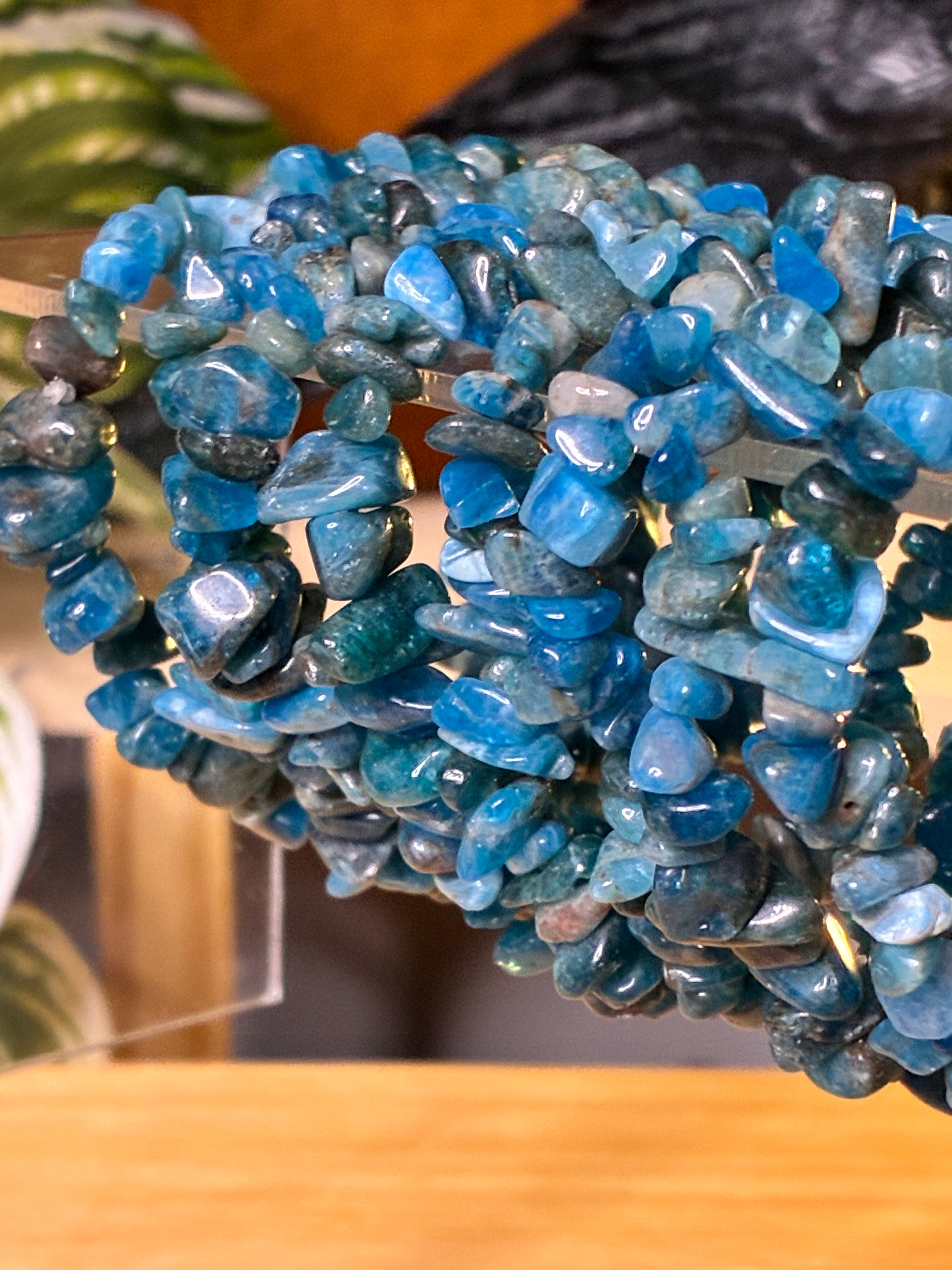 Blue Apatite Chip Bracelets