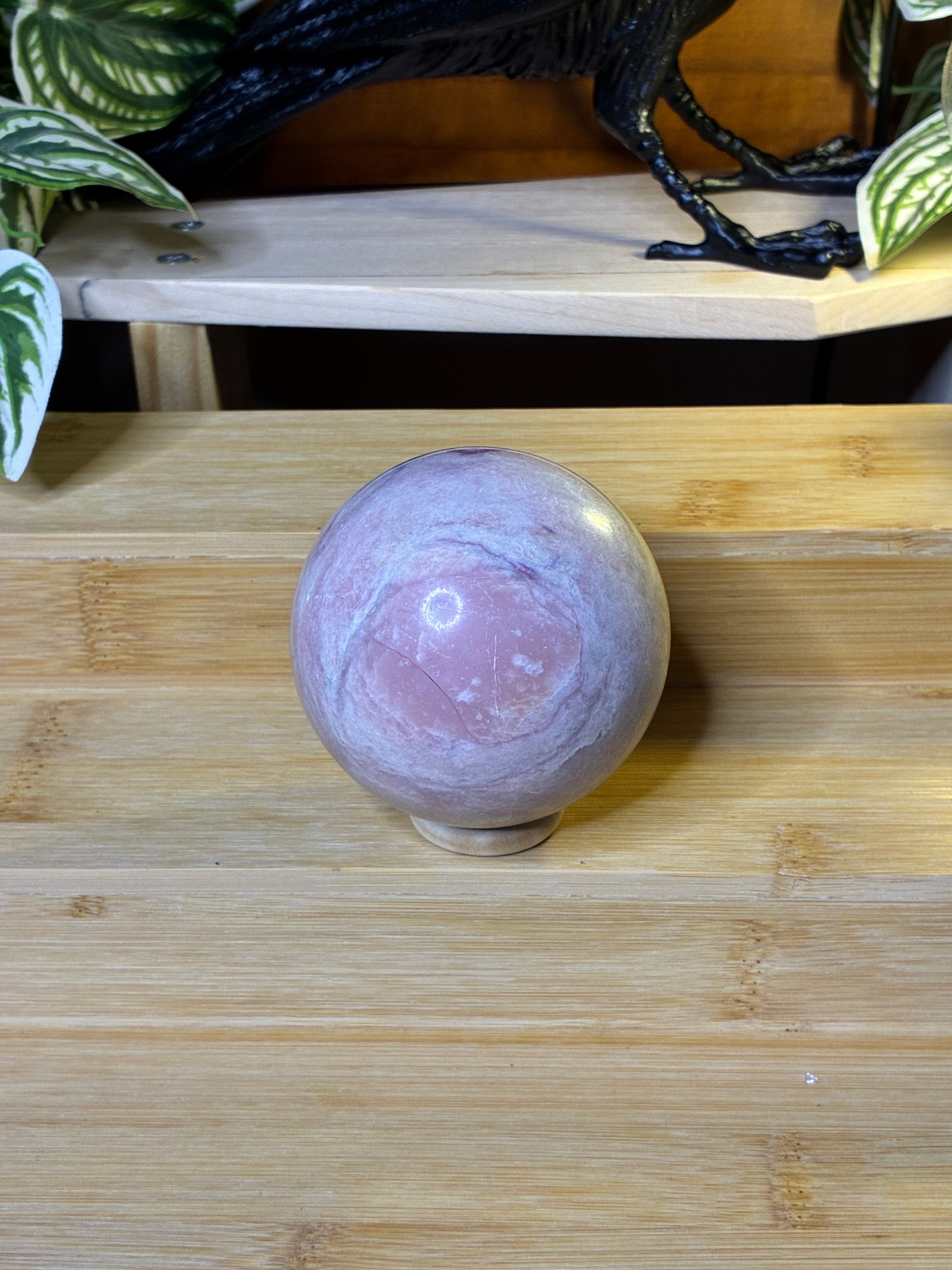 Pink Opal Sphere 2
