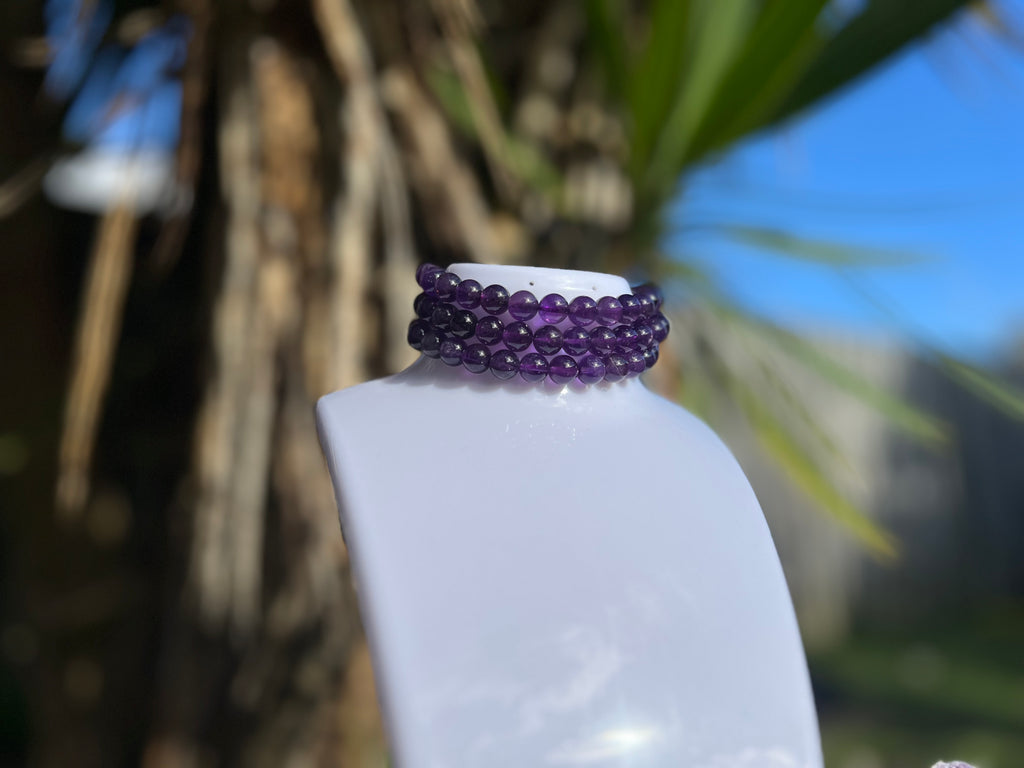 8mm Amethyst Bracelet