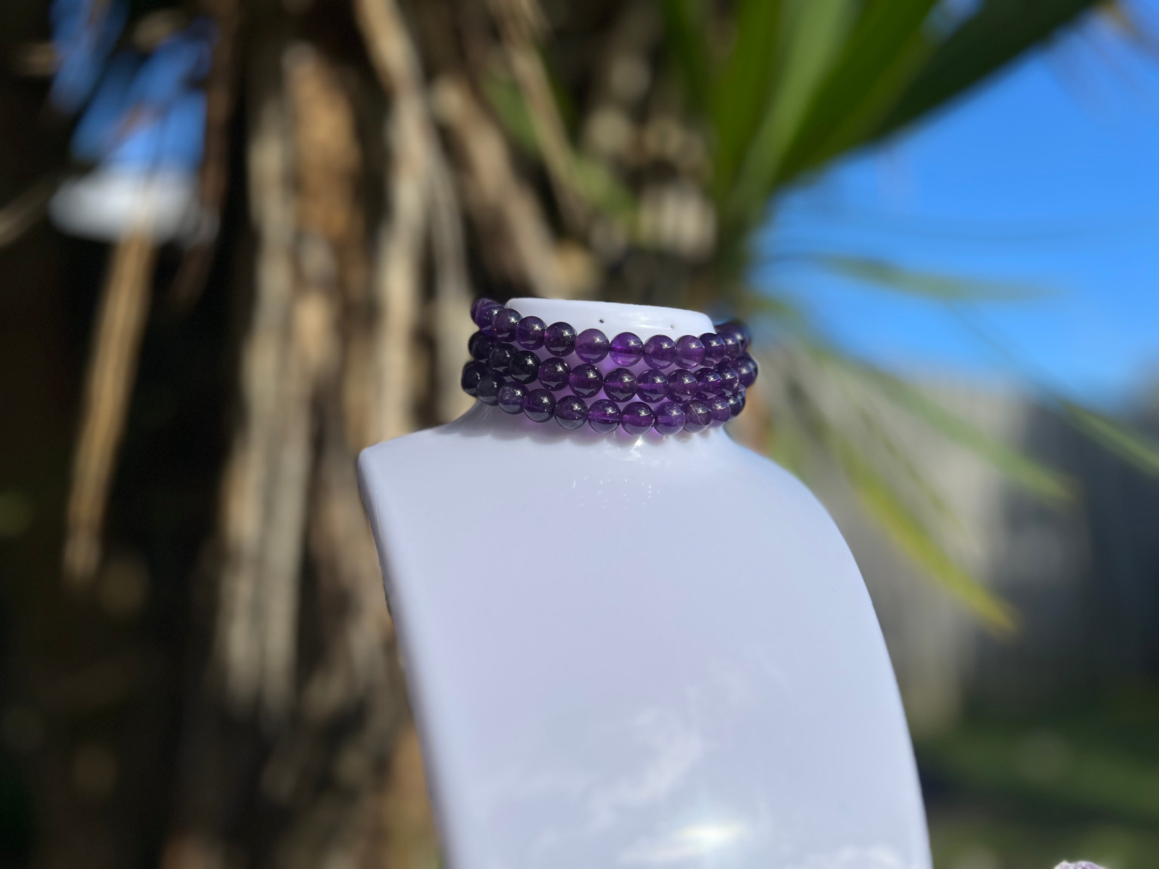 8mm Amethyst Bracelet