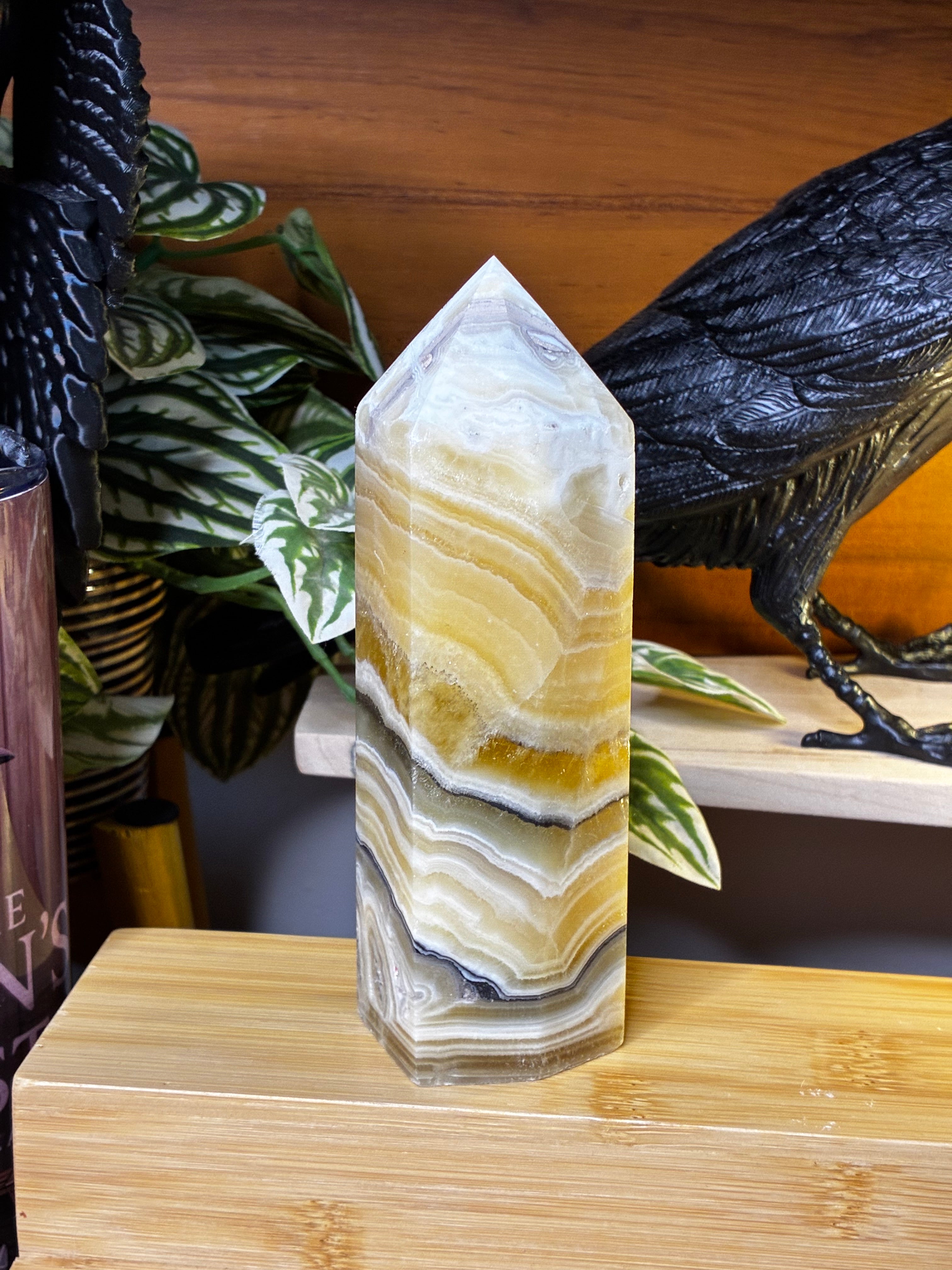 Dendritic Banded Calcite Tower