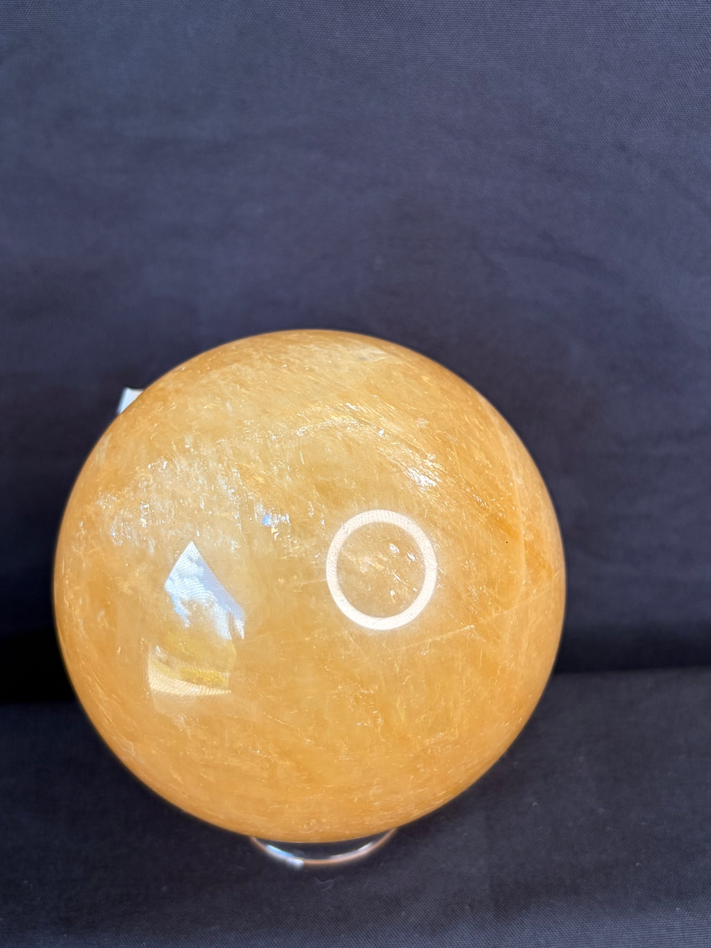 Honey Optical Calcite Sphere