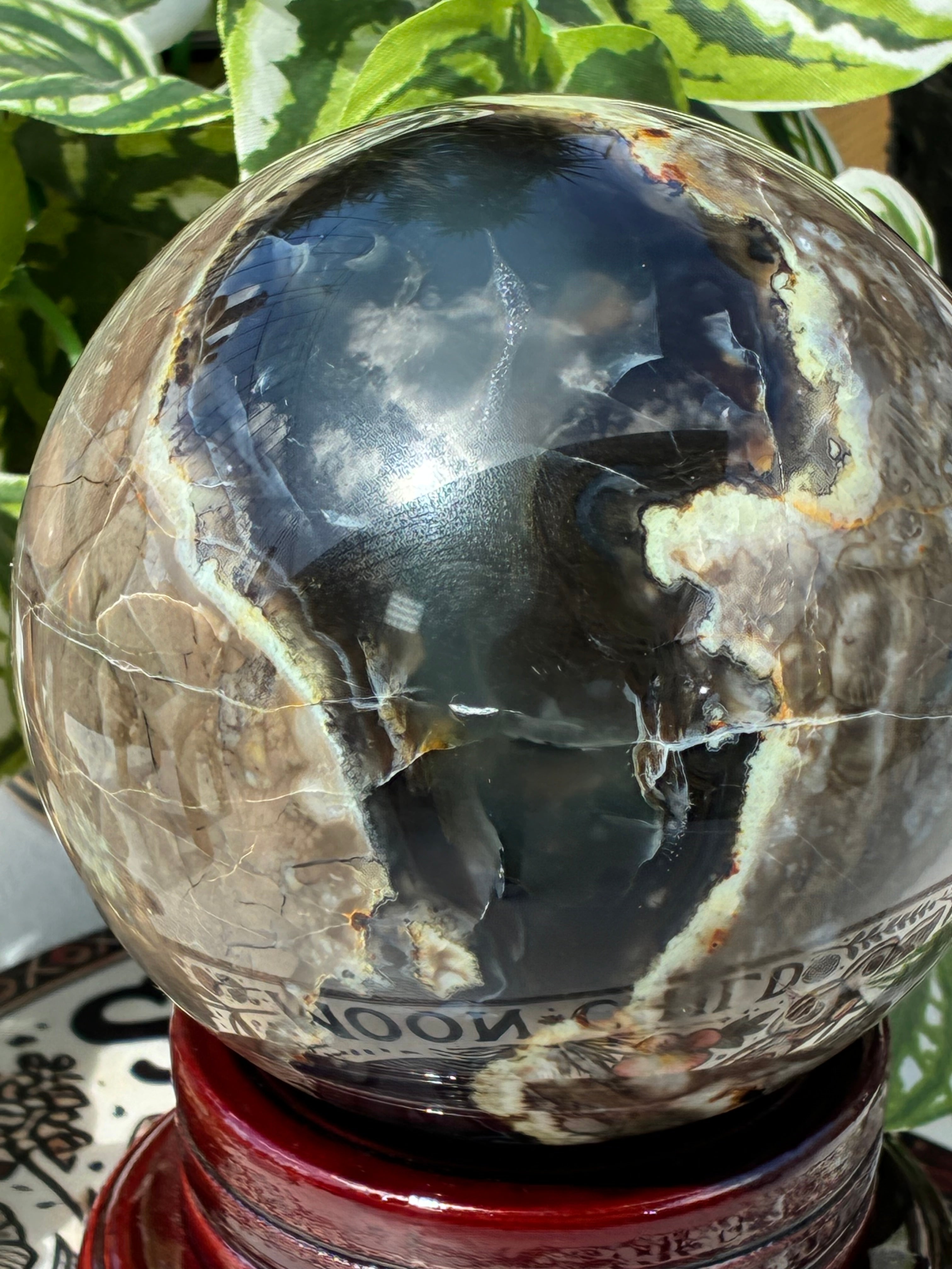 Volcano Agate Sphere