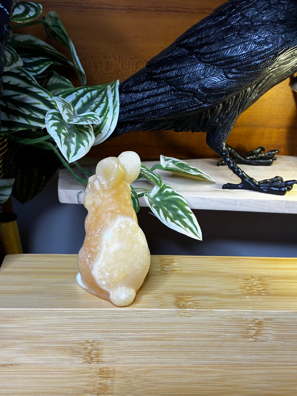 Orange Calcite Bunny