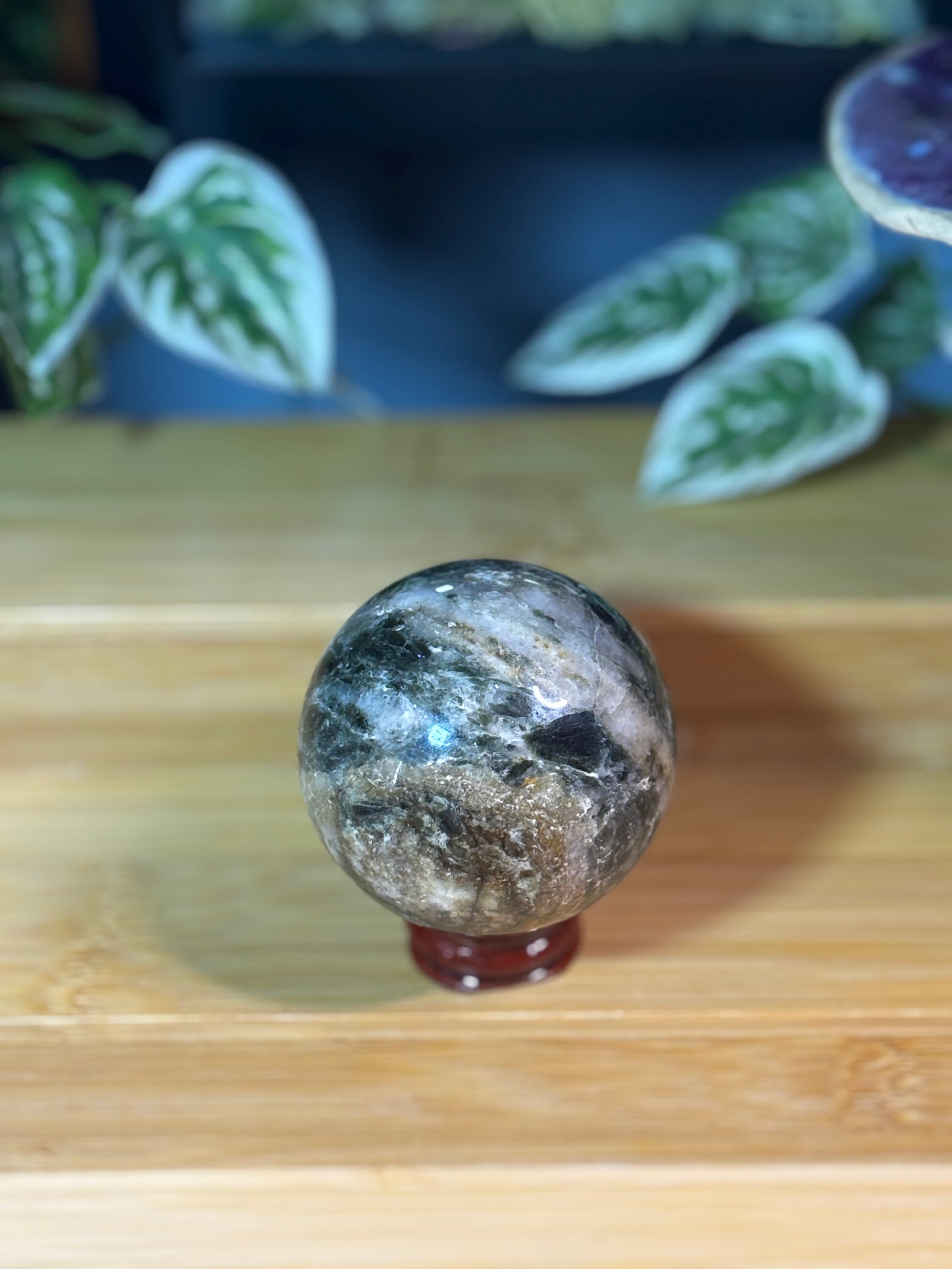 Verdelite & Green Mica Sphere