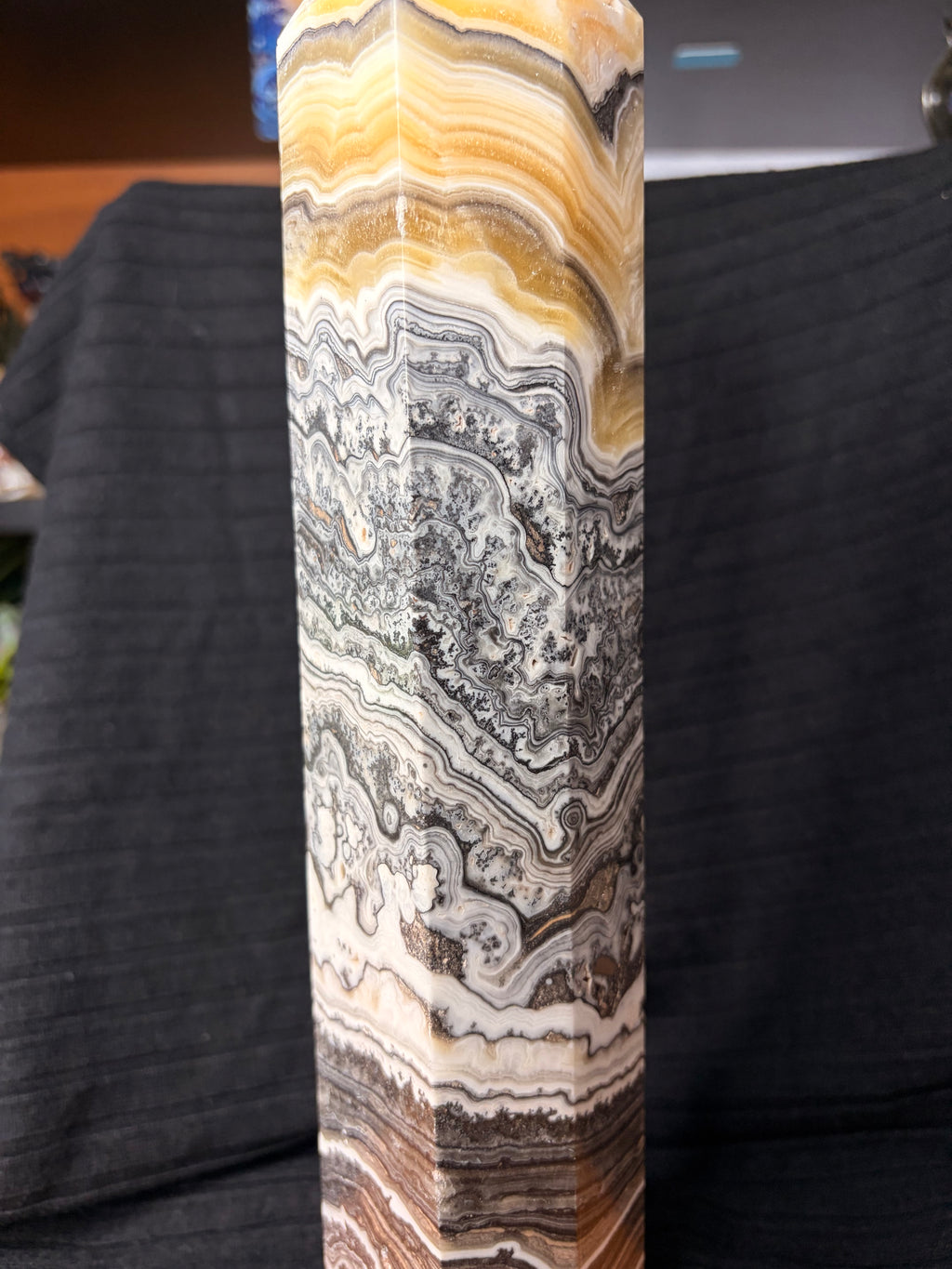 Dendritic Banded Calcite Tower