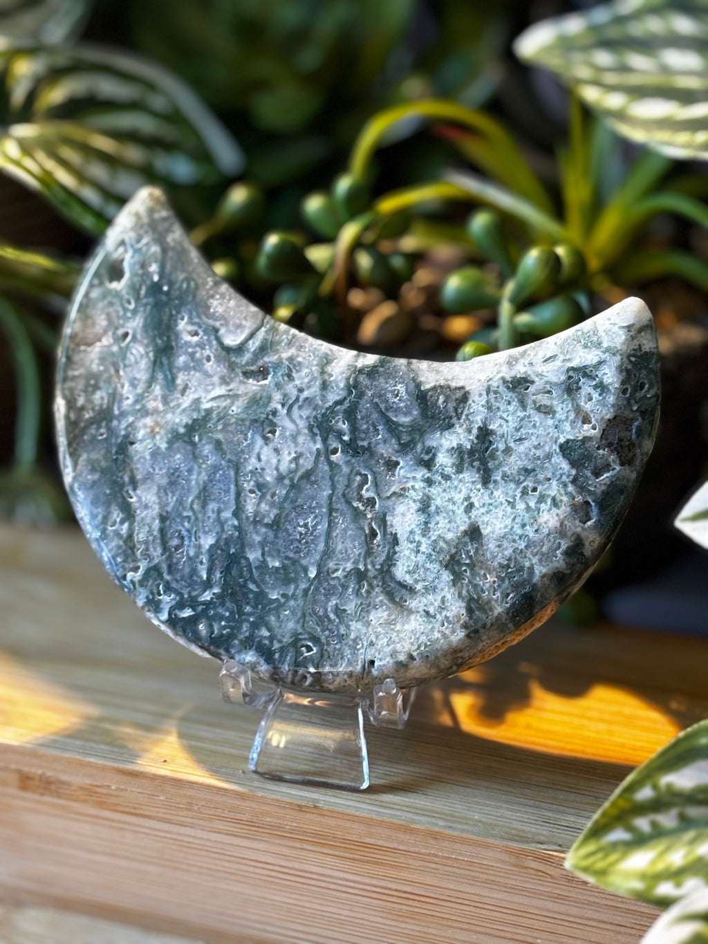 Moss Agate Moon