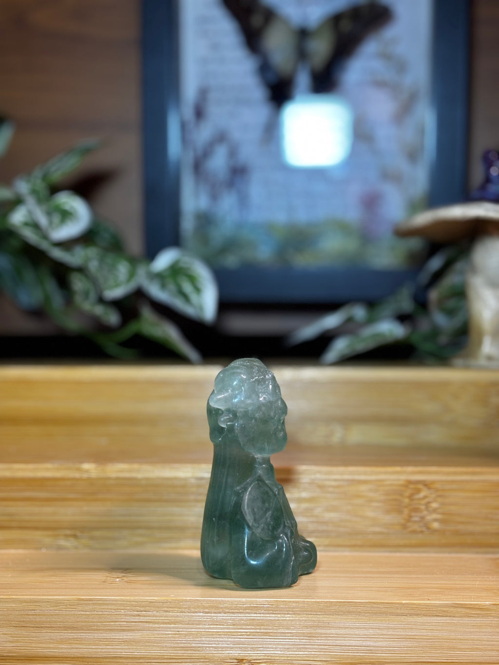 Fluorite Lady Carving