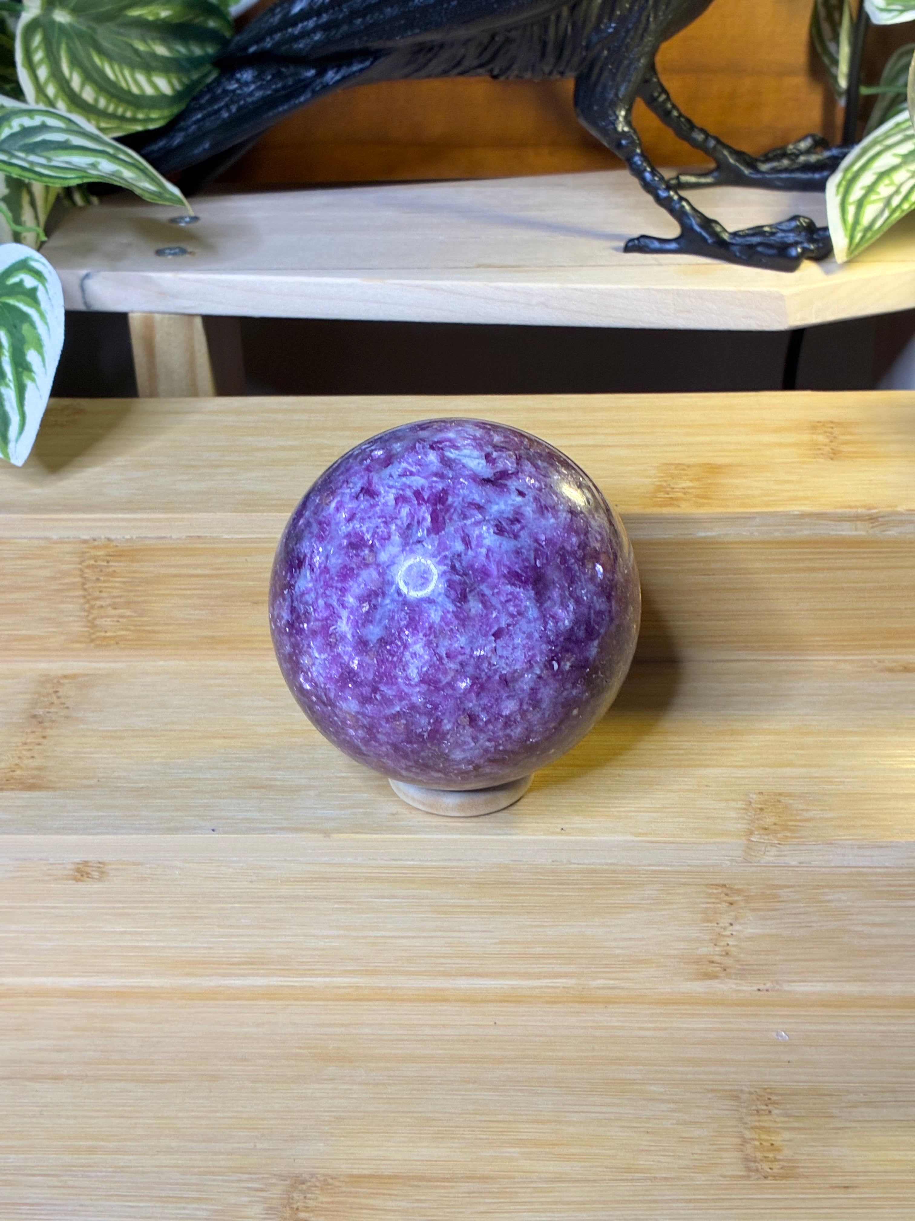 Lepidolite Sphere