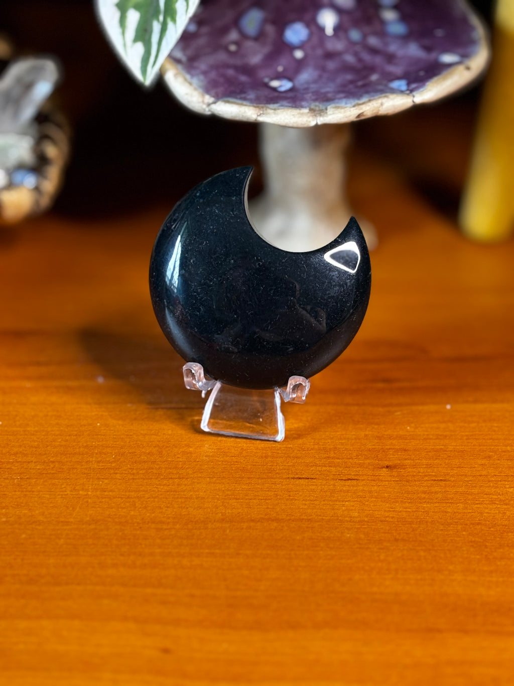 Super Dense Moss Agate Moon