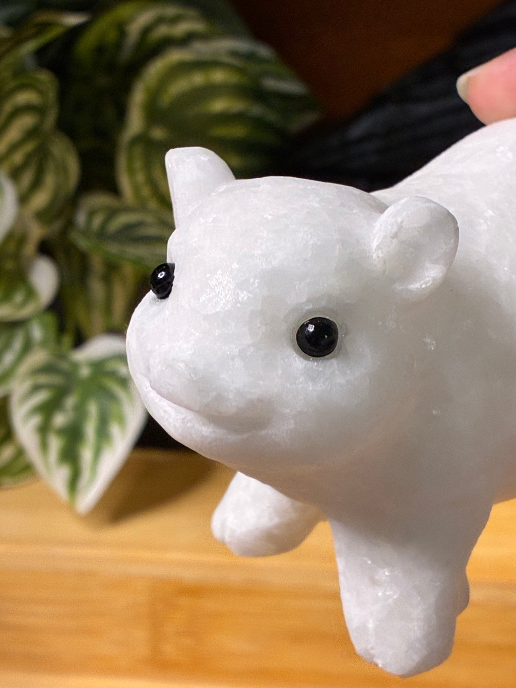 White Jade Pig Carving