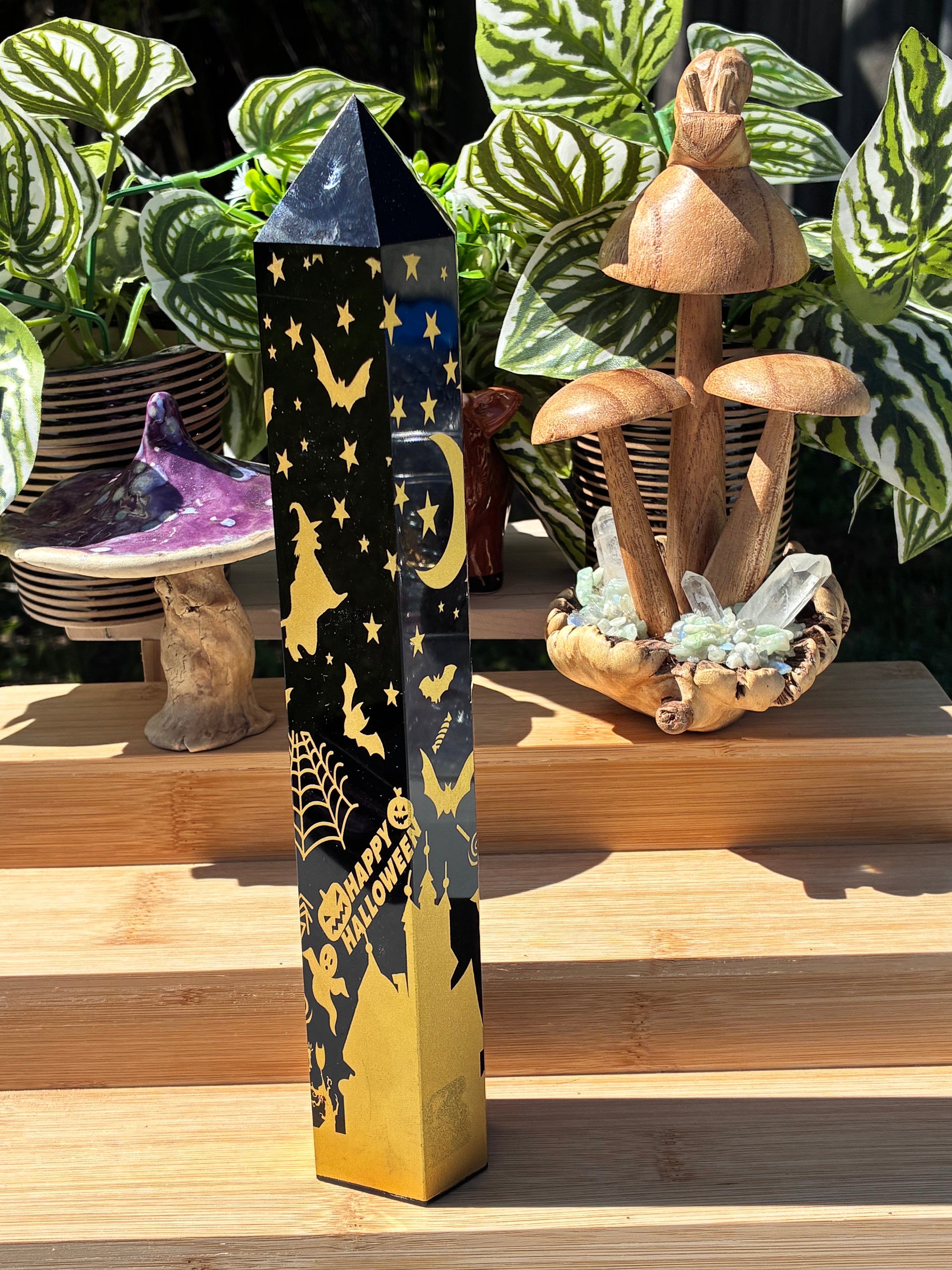 Black Obsidian Halloween Tower