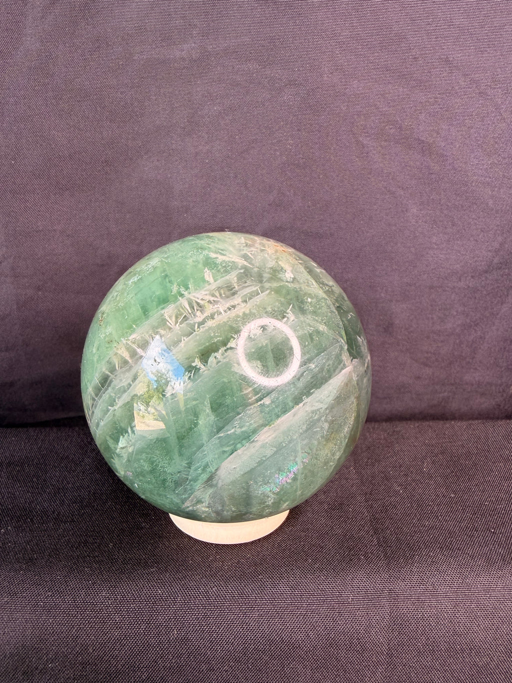 Feather Fluorite Sphere