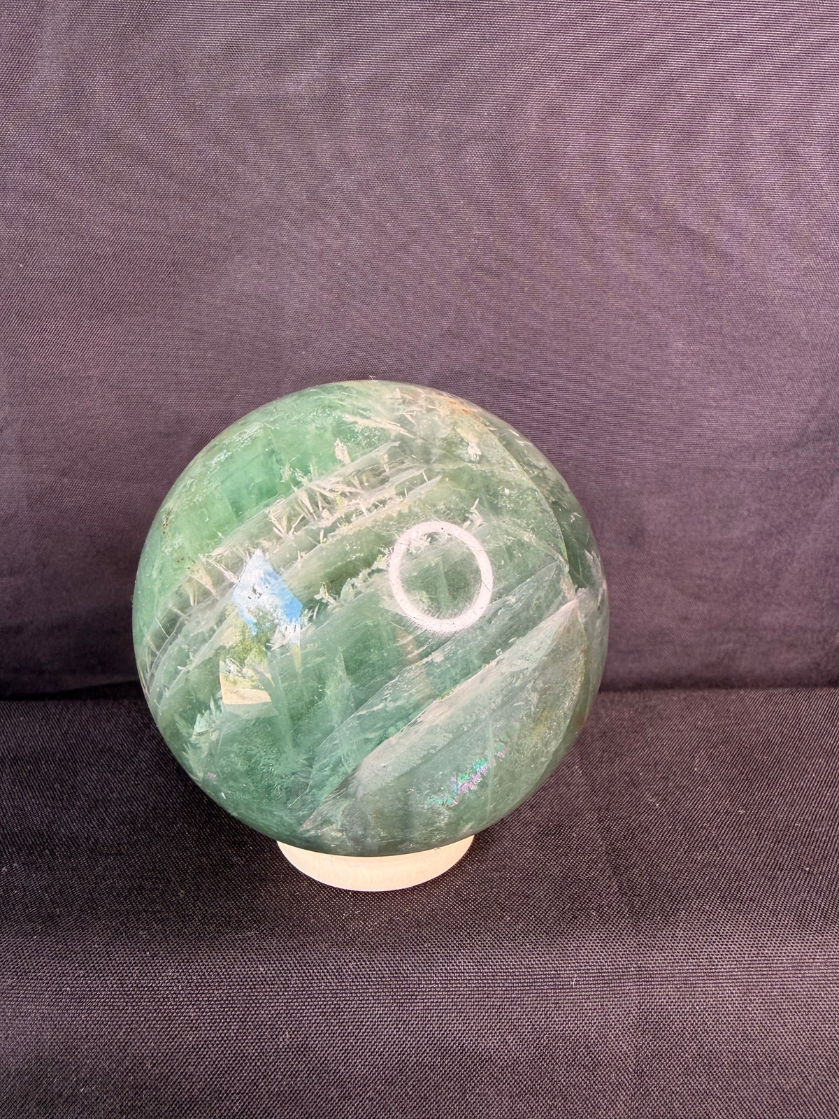 Feather Fluorite Sphere