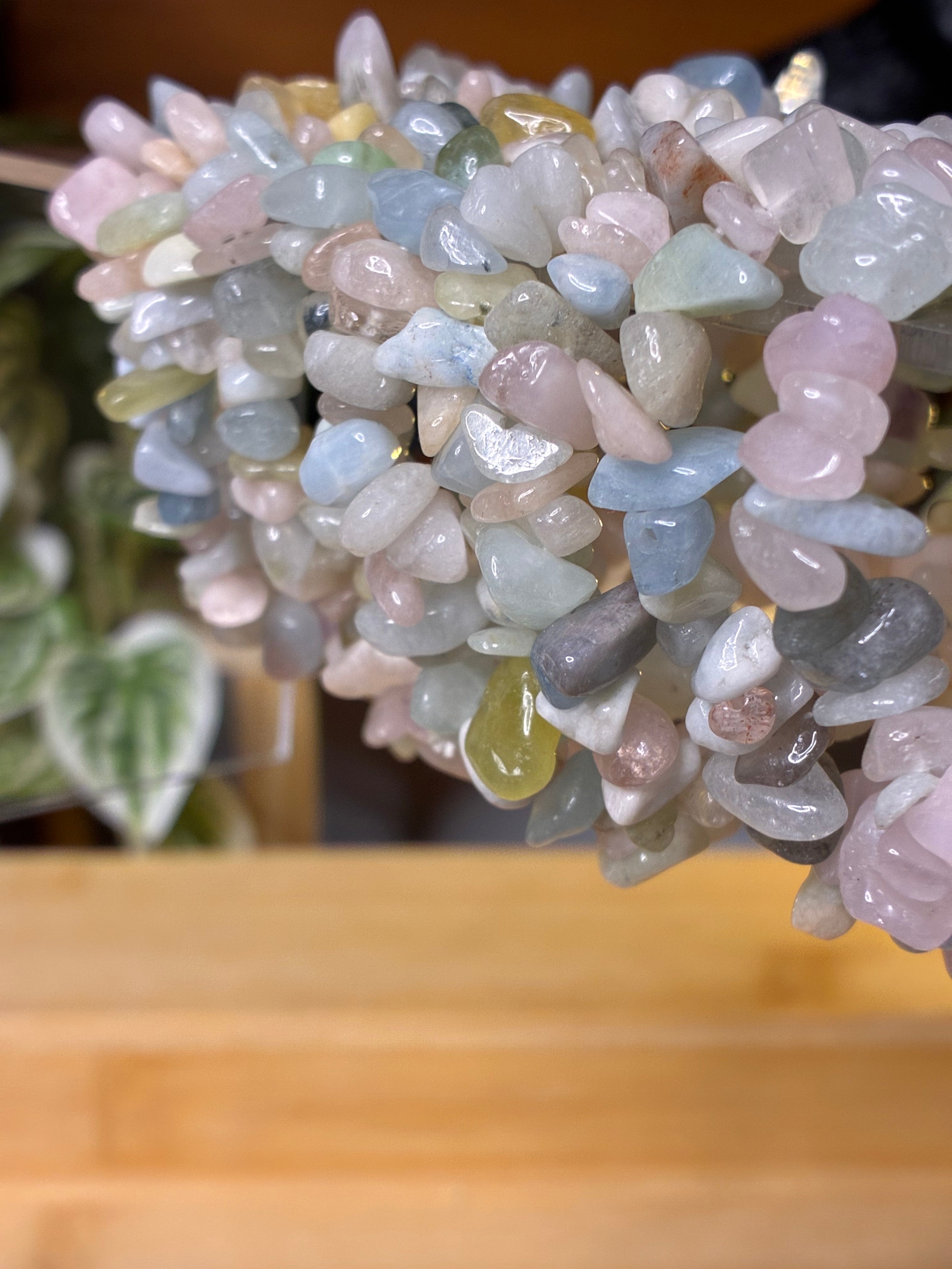 Morganite Chip Bracelets