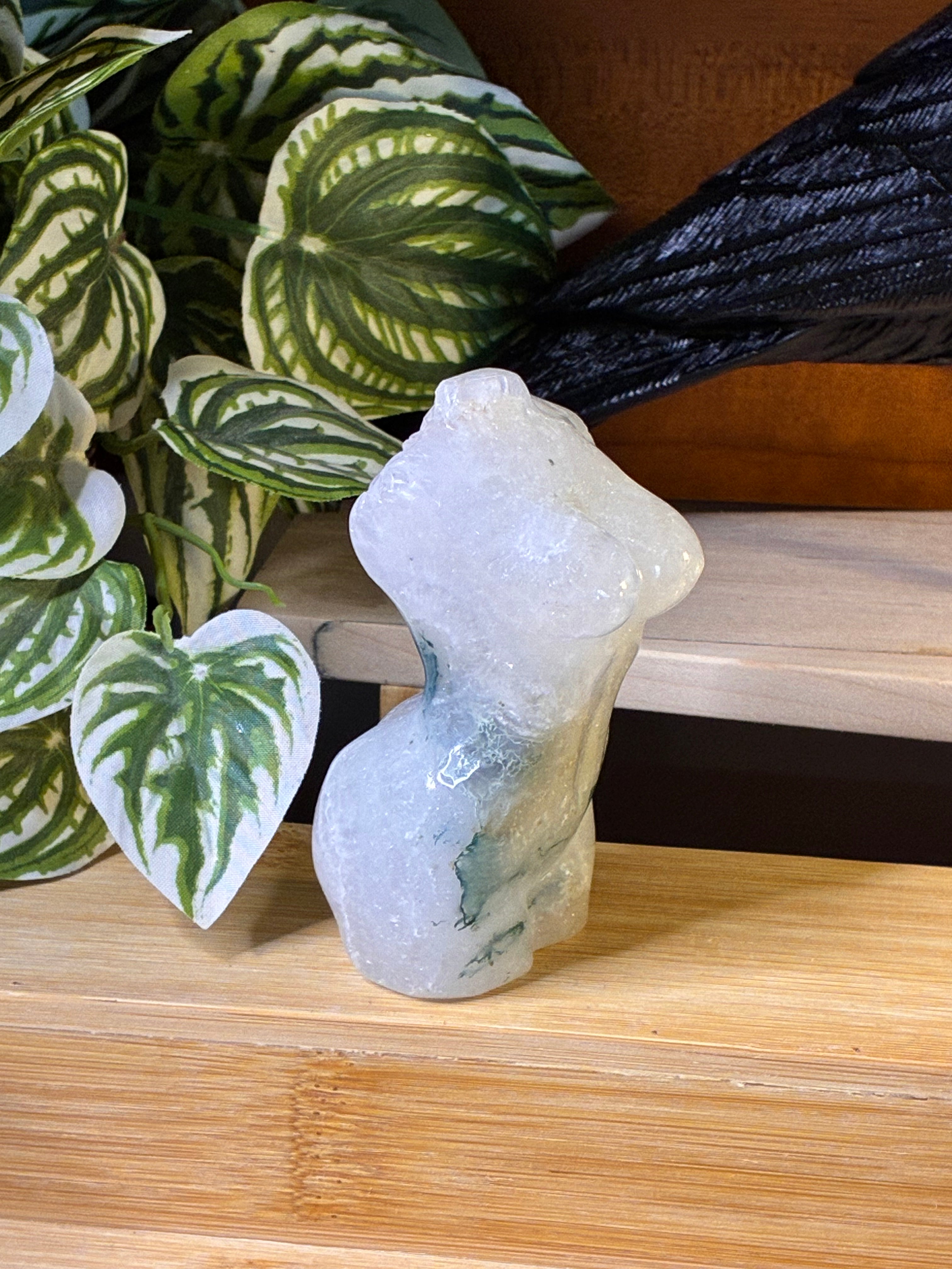 Moss Agate Goddess Body
