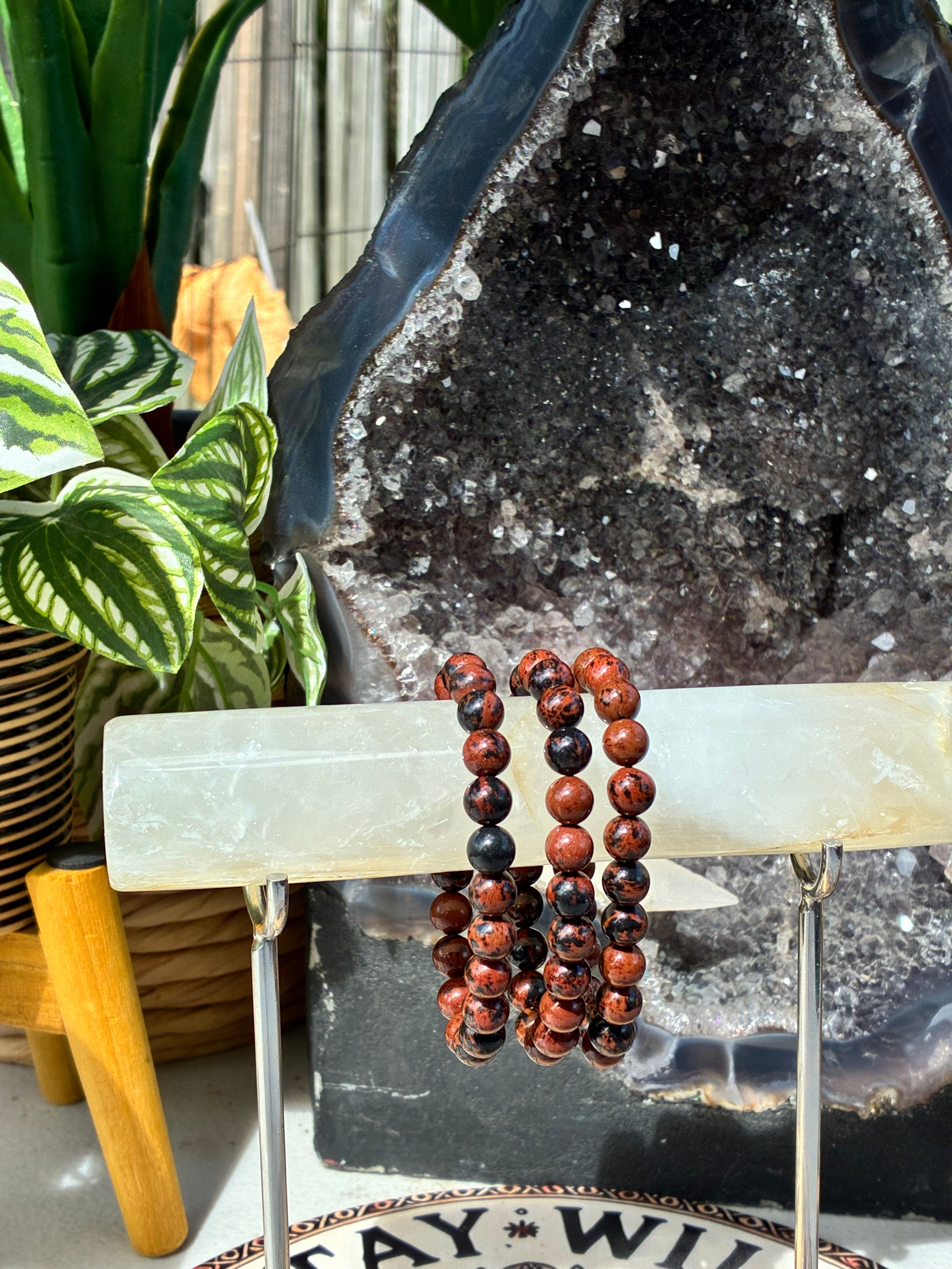 8mm Mahogany Obsidian Bracelet